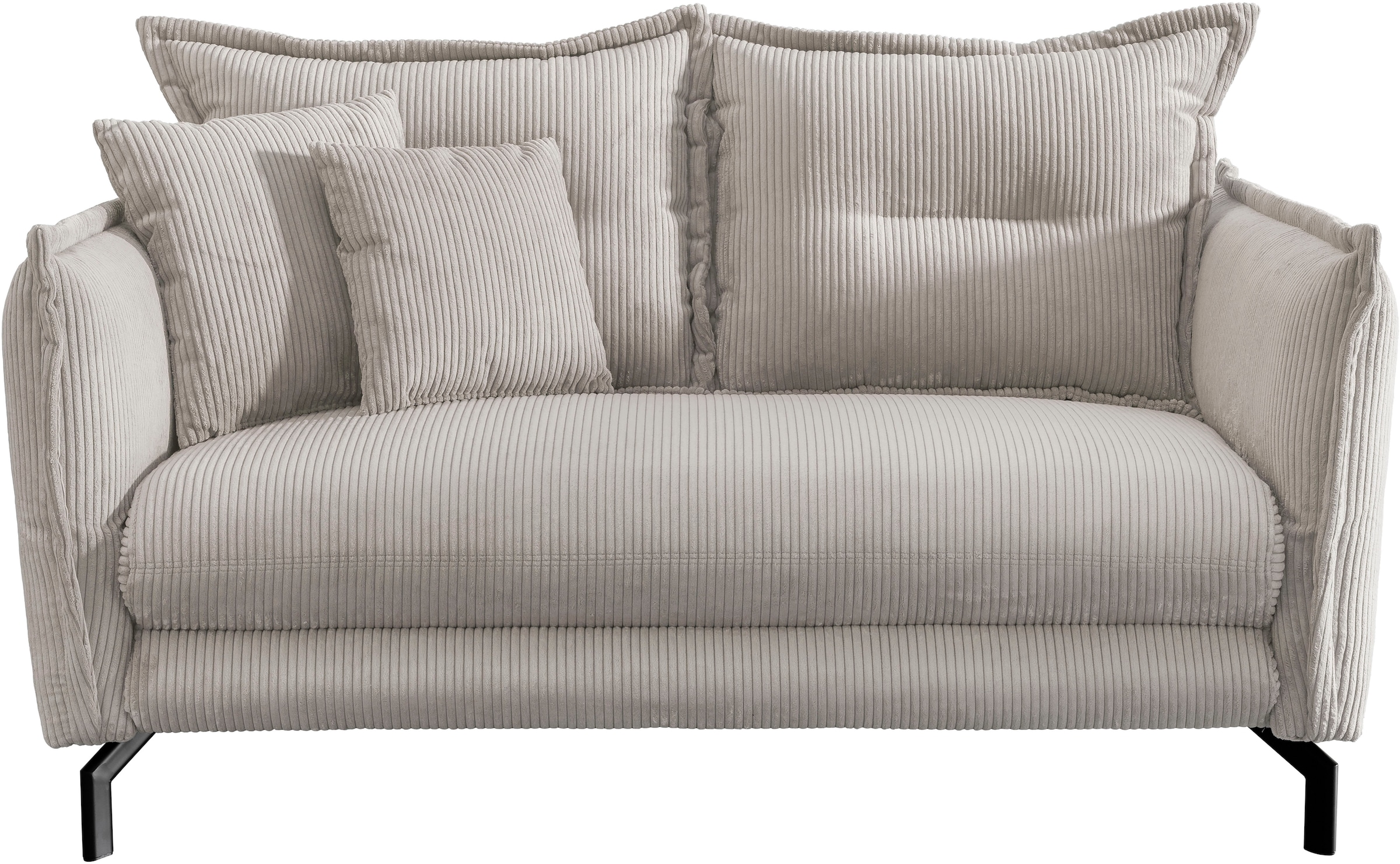 Home affaire Groupe de sièges »LAVA modern und elegant, aktuelle Kissenoptik« 3-Sitzer und 2-Sitzer, 2 pièces tlg. Armlehnen verstellbar