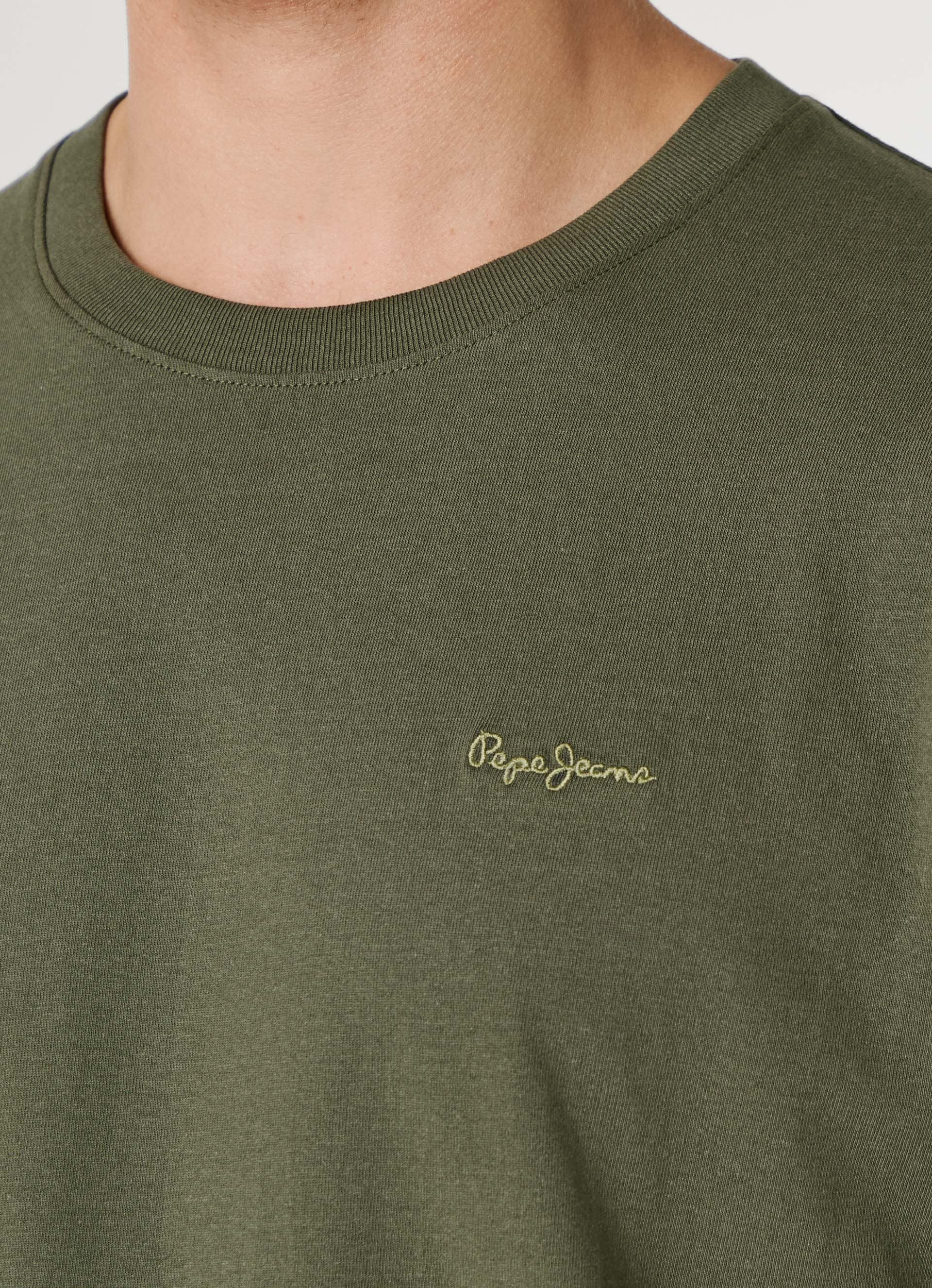 Pepe Jeans T-shirt »CONTRAST CONNOR« avec col rond et logo brodé