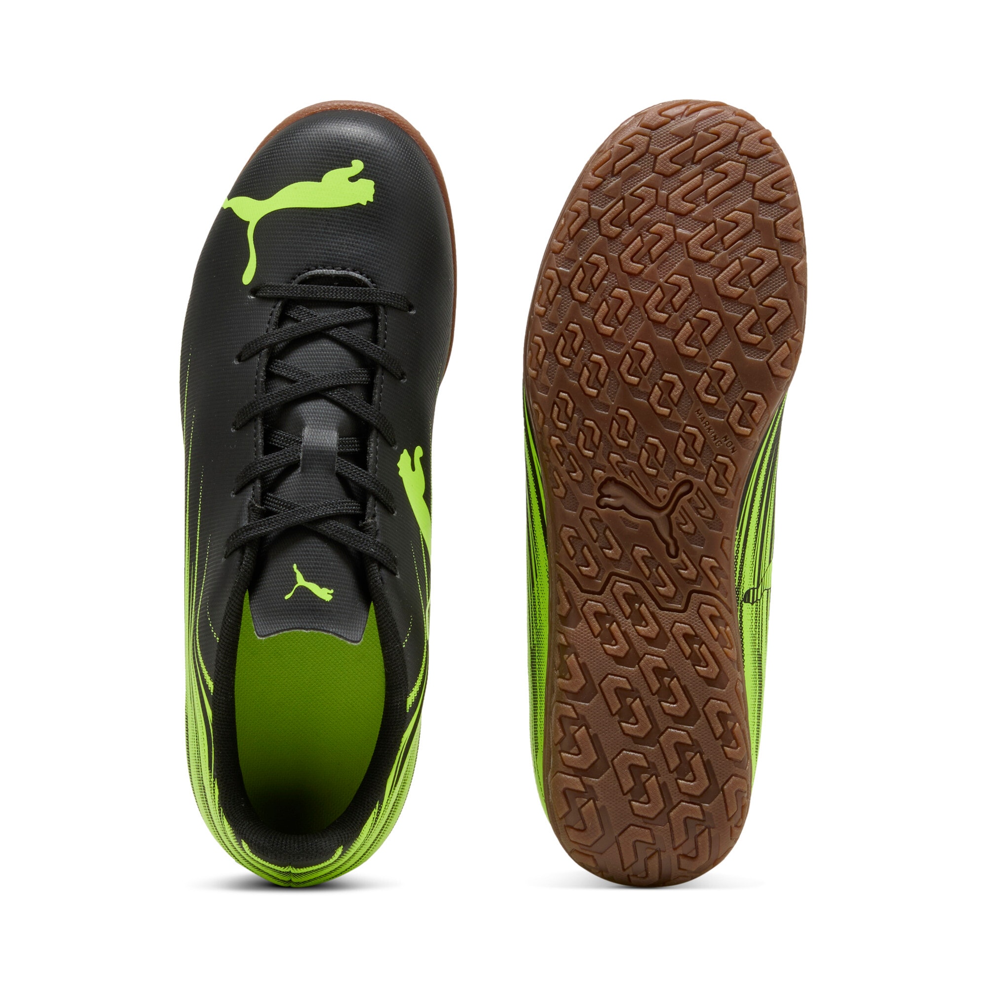 PUMA Chaussure de football »ATTACANTO II IT JR«  pour sols de salle, avec dessus synthétique souple