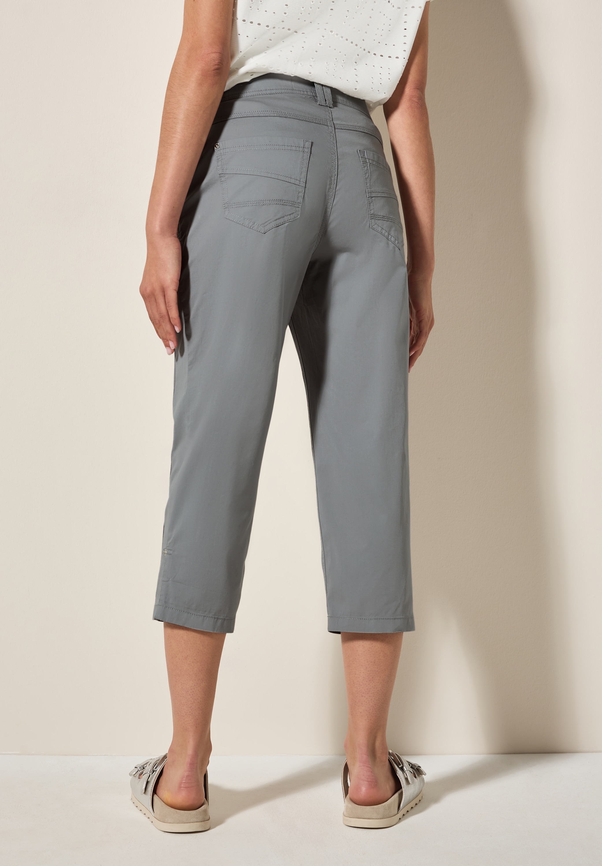 Cecil Pantalon capri »Style New York«  Pantalon d'été avec détails à boutons à la taille