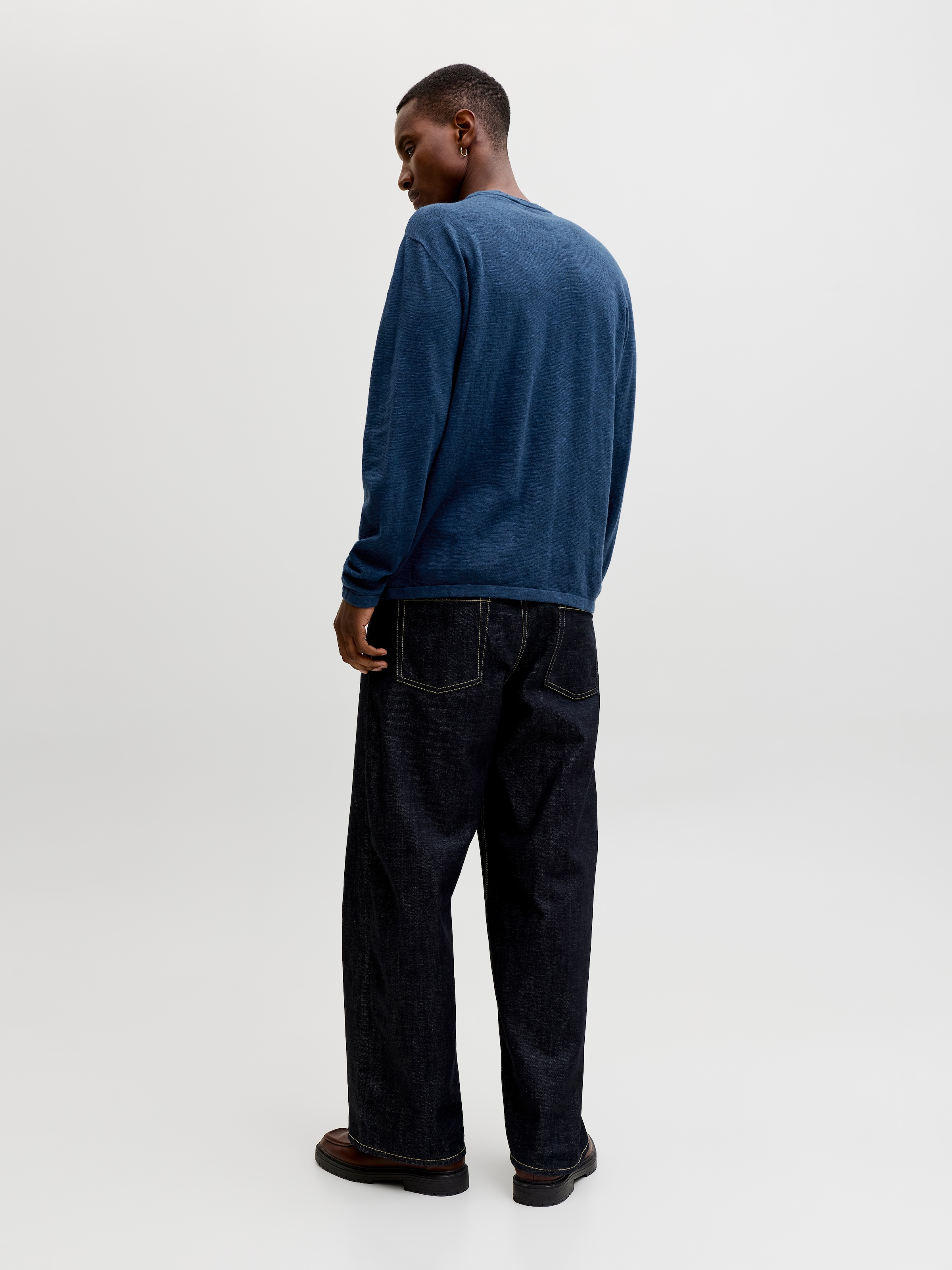 Jack & Jones Pull à col rond »JJESUMMER KNIT CREW NECK SN« mit Rundhalsausschnitt