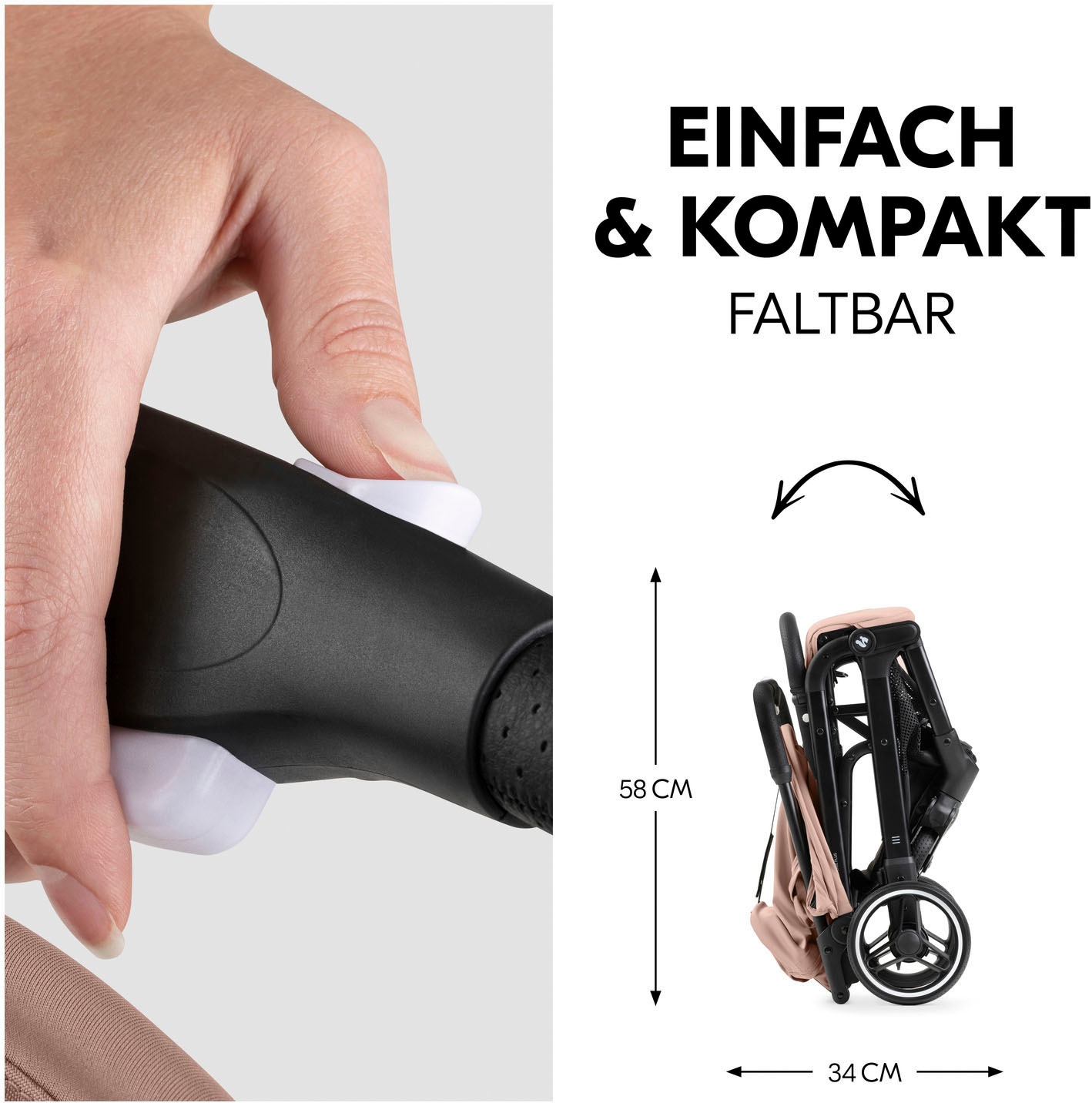 Hauck Poussette pour enfants »Travel N Care Plus Buggy, hazelnut« 22 kilos