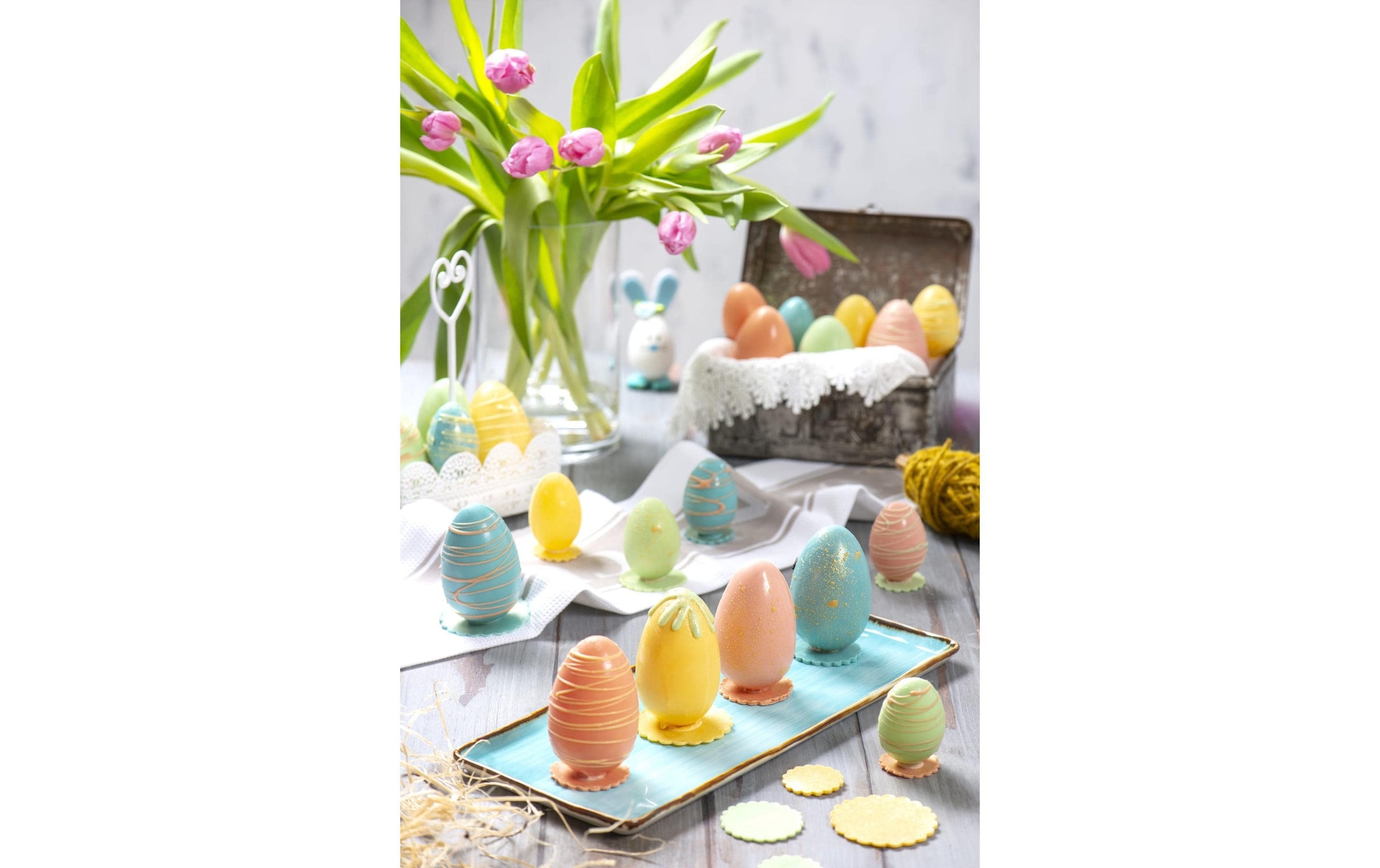   Moule à chocolat »Decora Pralinenform - Eier - 30g 10 Hohlräume«