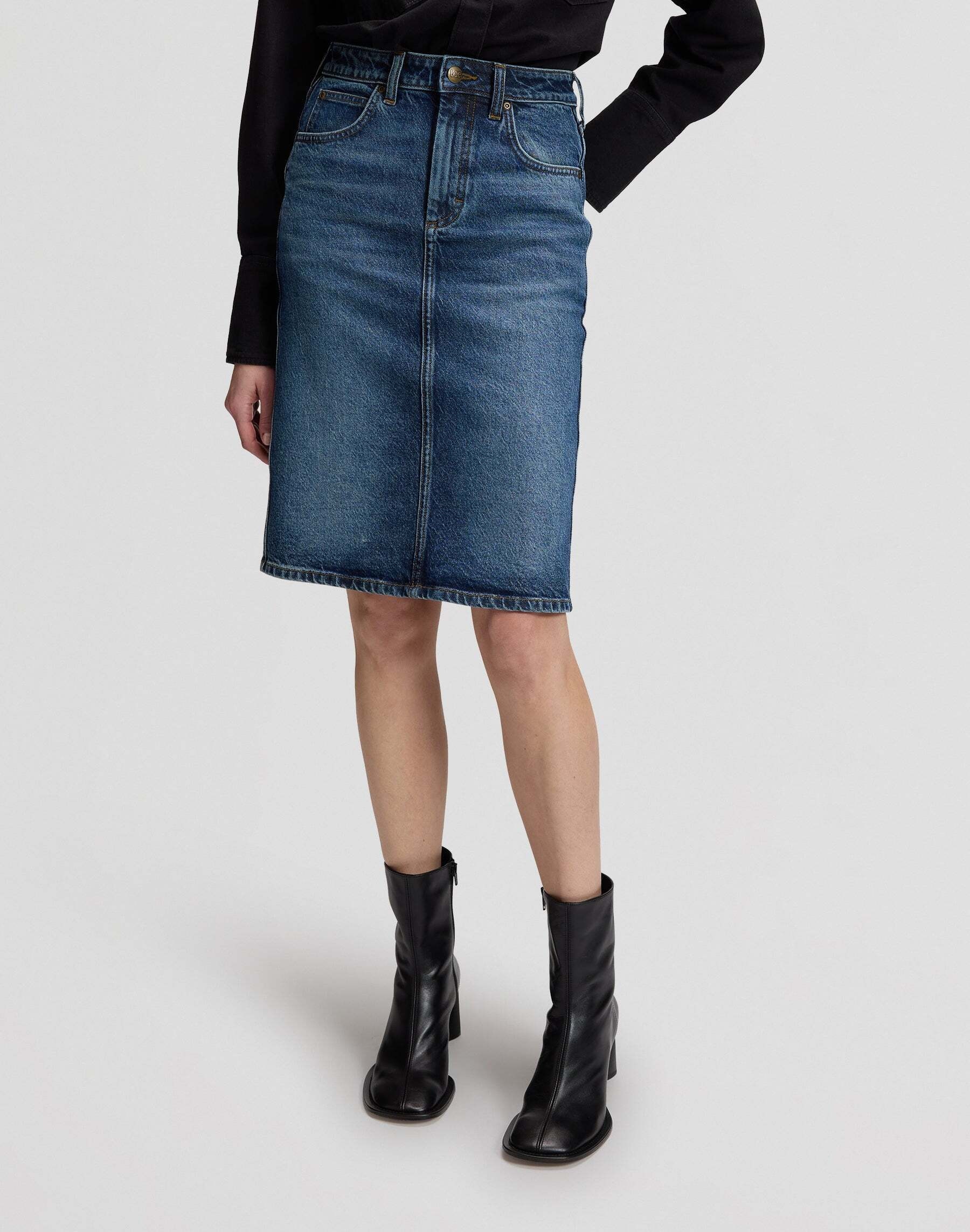 Lee® Jupe en jean »Lee Jeansrock Midi«