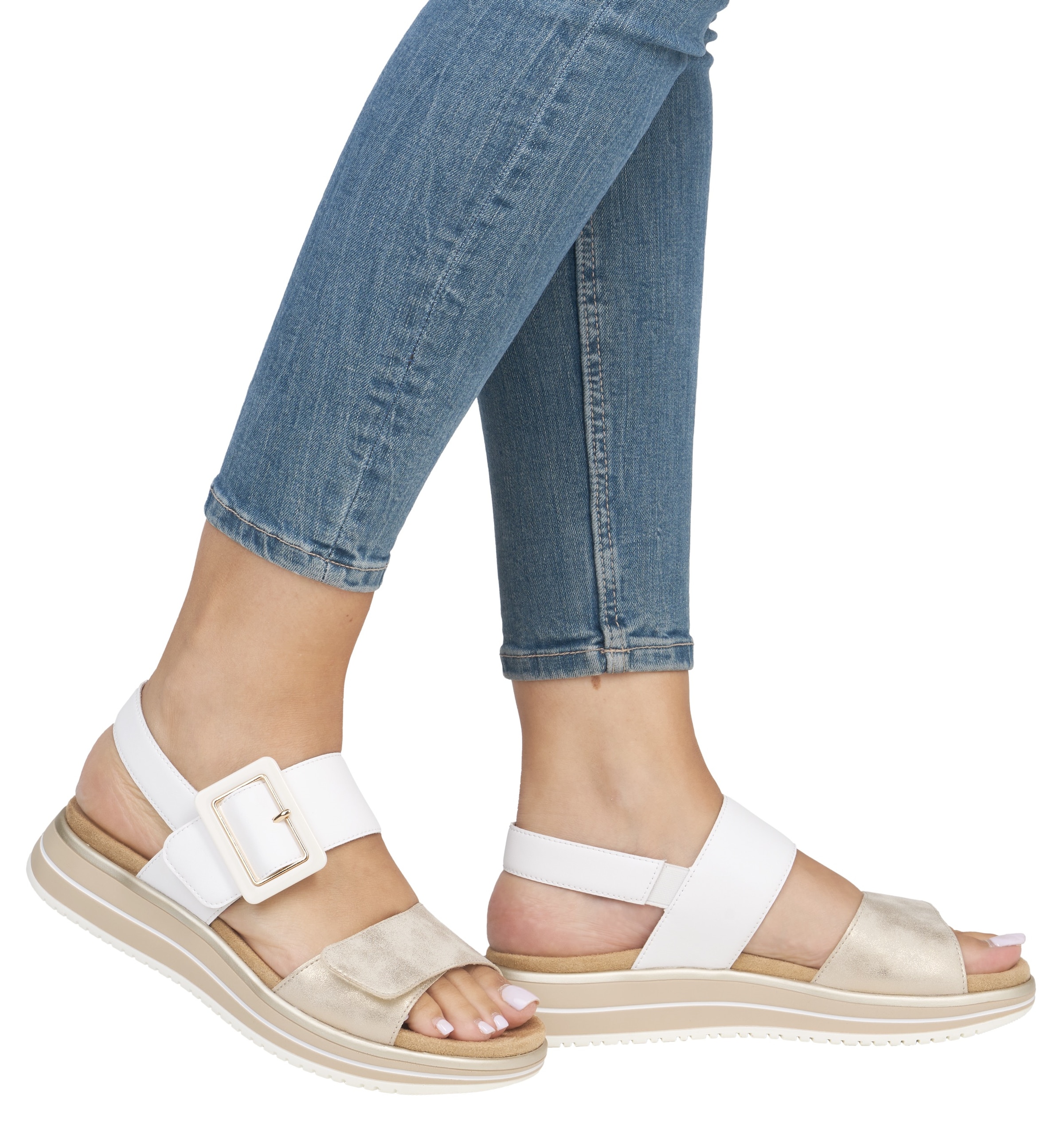 Remonte Keilsandalette  , Sommerschuh, Riemchensandale mit komfortablem Softfussbett