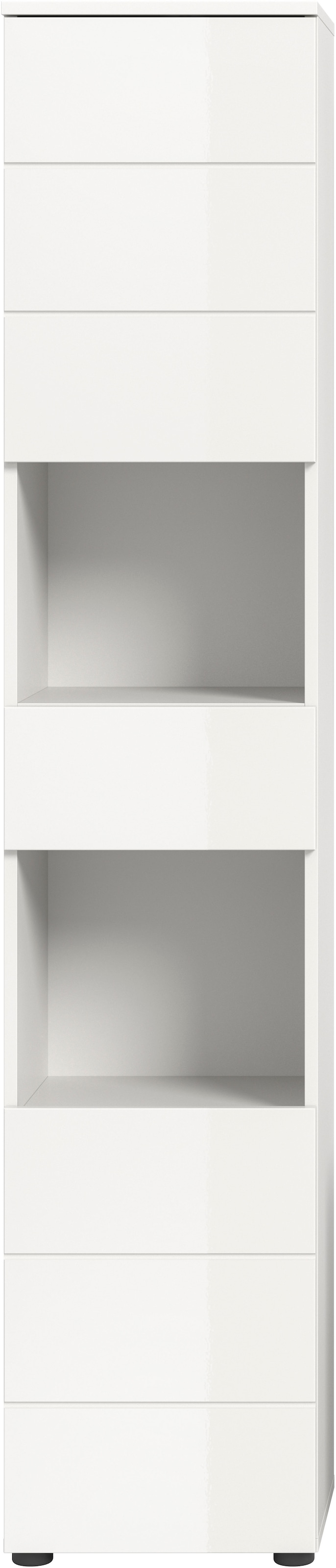 welltime Hochschrank »Biel, Höhe 190 cm, 2 Türen, 1 Schubkasten« 1 Stk. tlg. Türanschlag wechselbar, modernes Design, Badschrank, Unterschrank, Bad