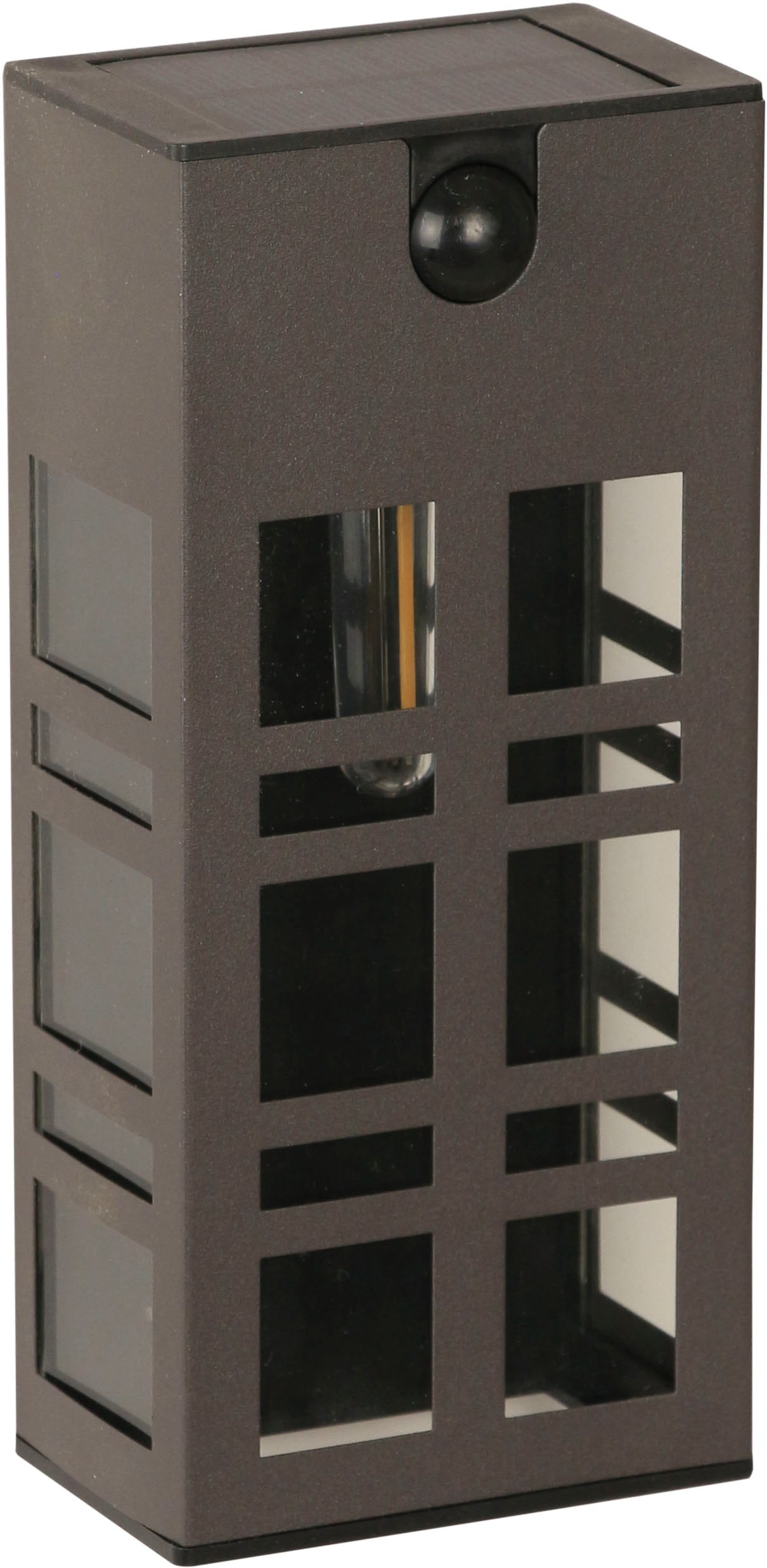 LUXFORM Aussen-Wandleuchte »Solar-Intelligente Hybrid-Wandleuchte - Oregon« LED-Modul 1 Stk. Dämmerungsmodus (10LM) und Erkennungsmodus (50LM)