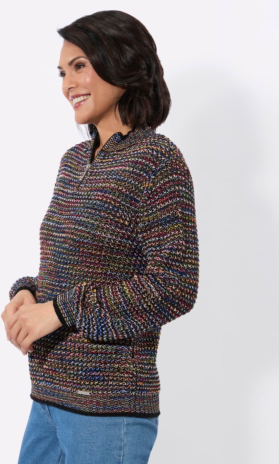 Casual Looks Pull à col montant »Stehkragen-Pullover«