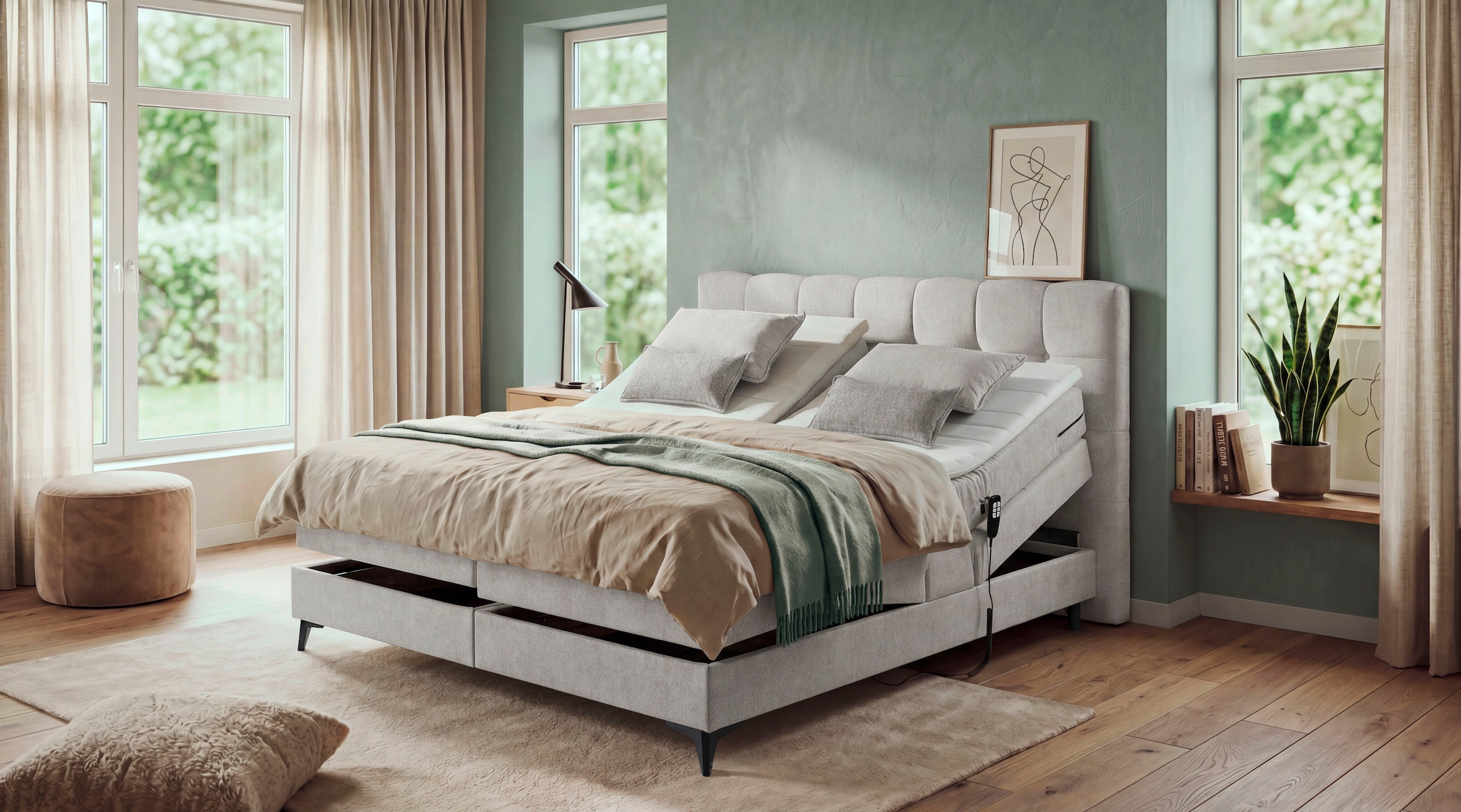 ED EXCITING DESIGN Boxspringbett »Atlas«