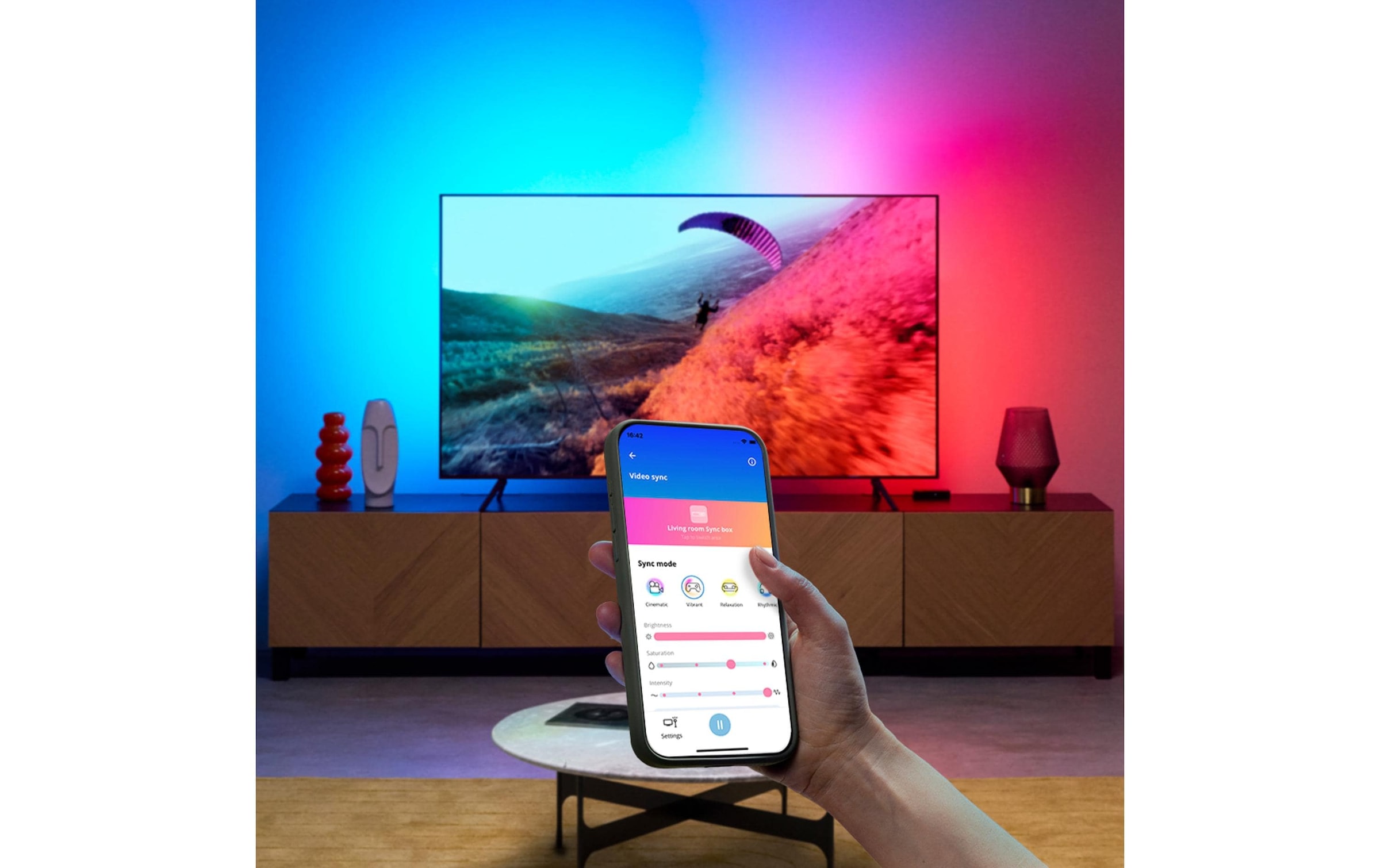 WiZ Smarte LED-Leuchte »Sync box 75 - 85 EU« WLAN