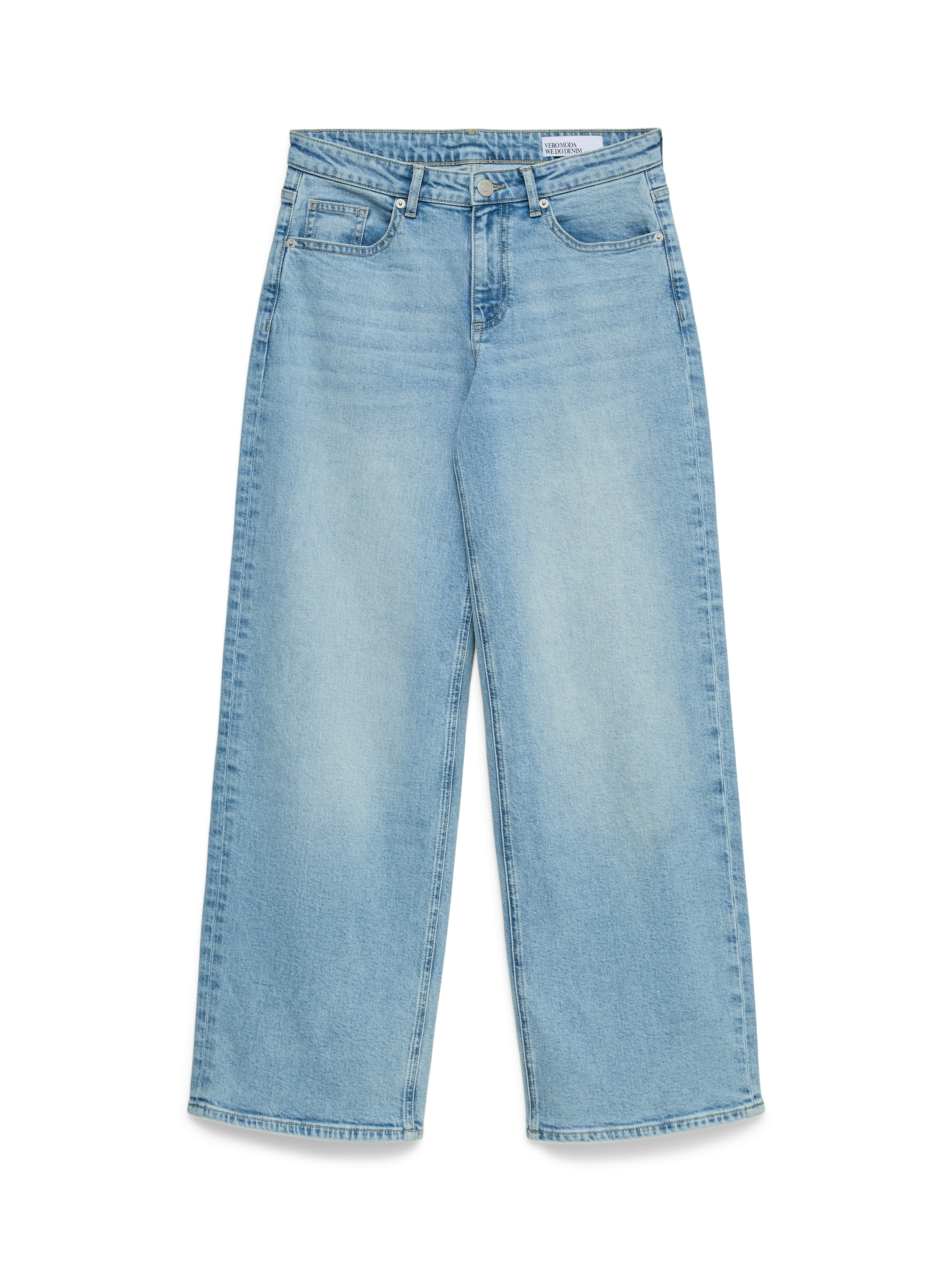 Vero Moda Jeans large »VMSANDIE-STRETCH MR WIDE JNS RA3133 NOOS« Mélange de coton, coupe large, taille mi-haute