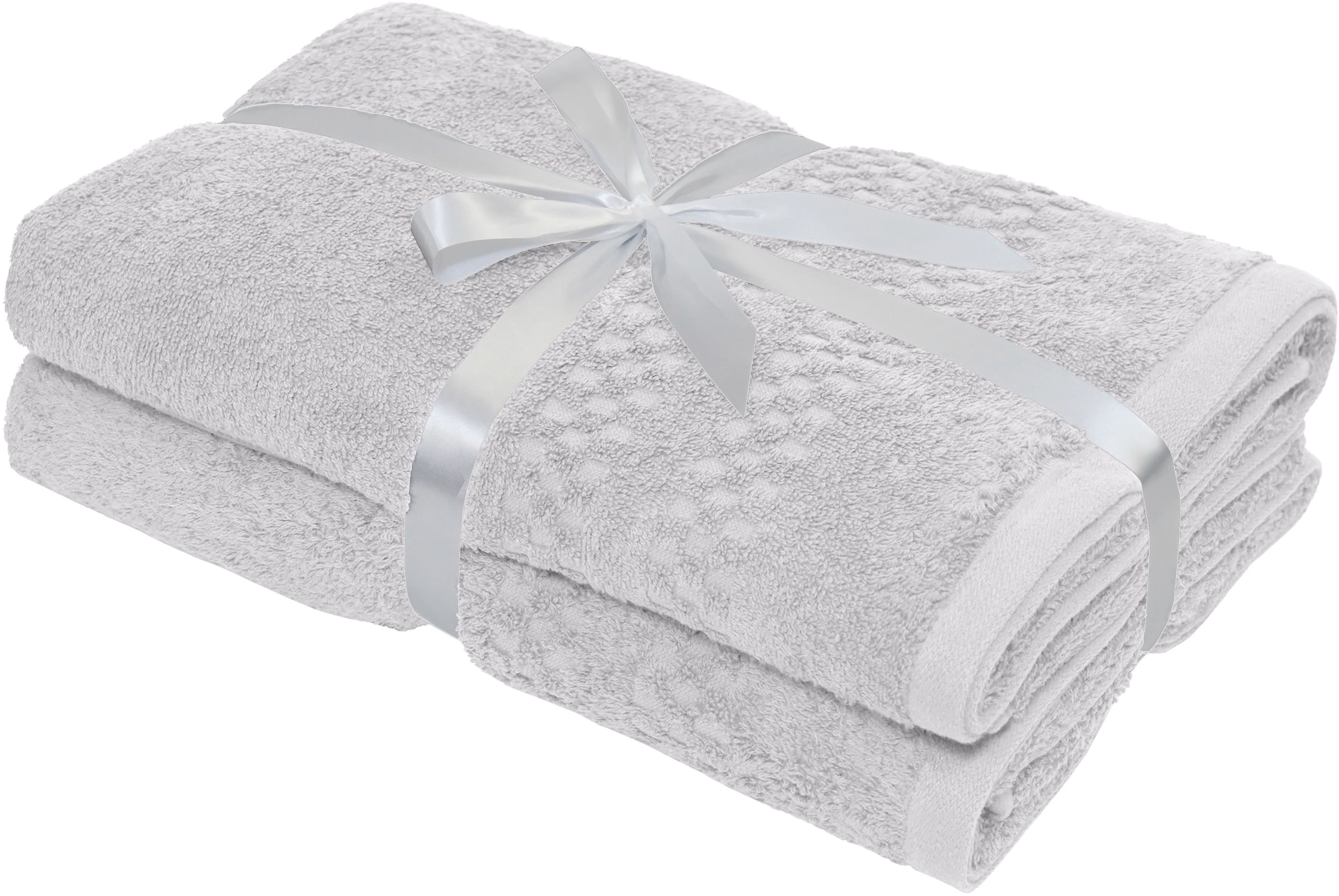 GOODproduct Serviettes de douche »Regona, Duschtücher 70x140cm, flauschig und weich, 500 gr/m²« Serviettes premium avec bordure, set, 100% coton, garantie 5 ans