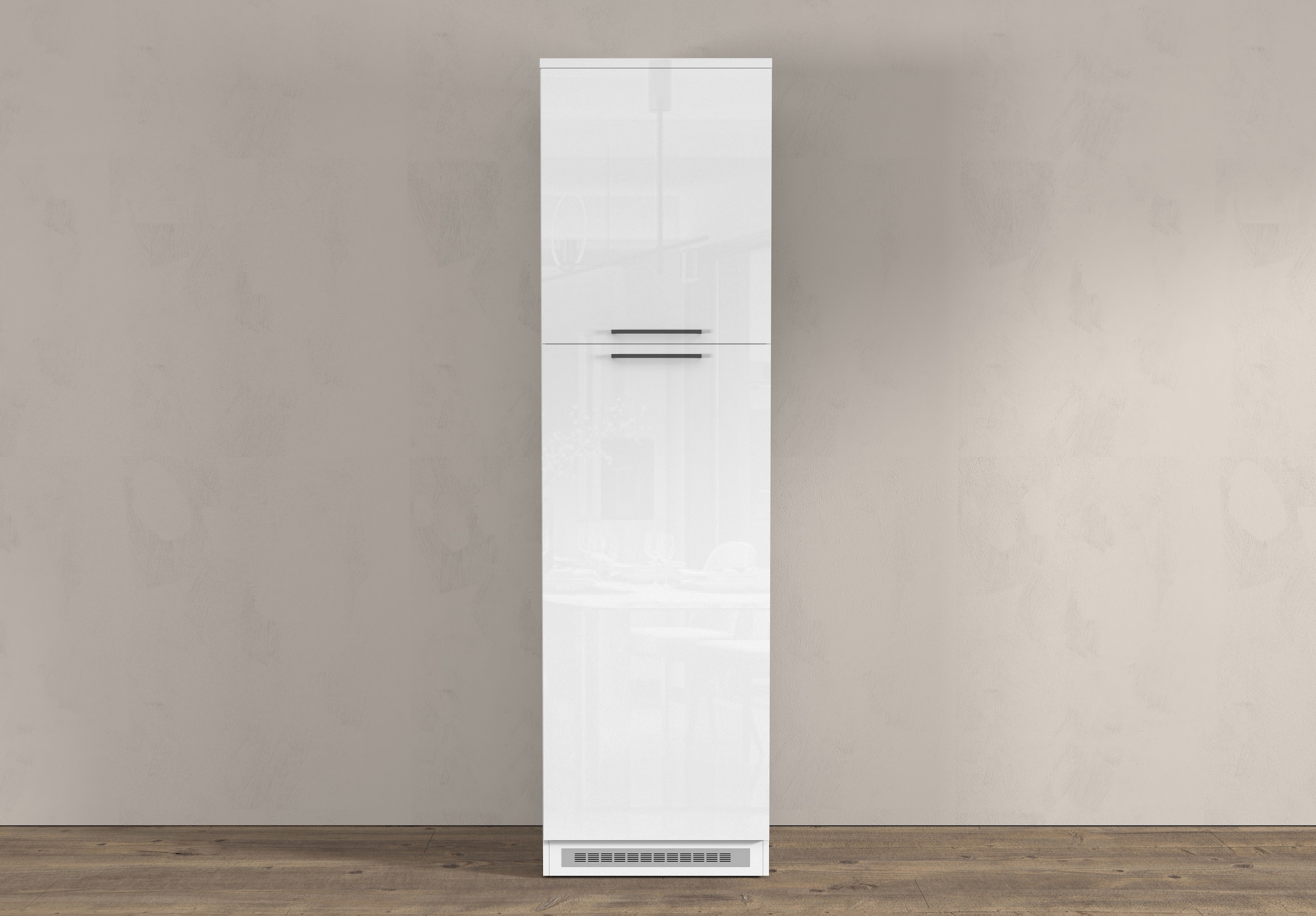 KOCHSTATION Kühlumbauschrank »Luna, Kühlschrank-Umbau, Einbauschrank für Kühlschrank, Made in Italy« B/T/H: 60×60×214,5 cm, für zwei Kühlschrankhöhen vorbereitet
