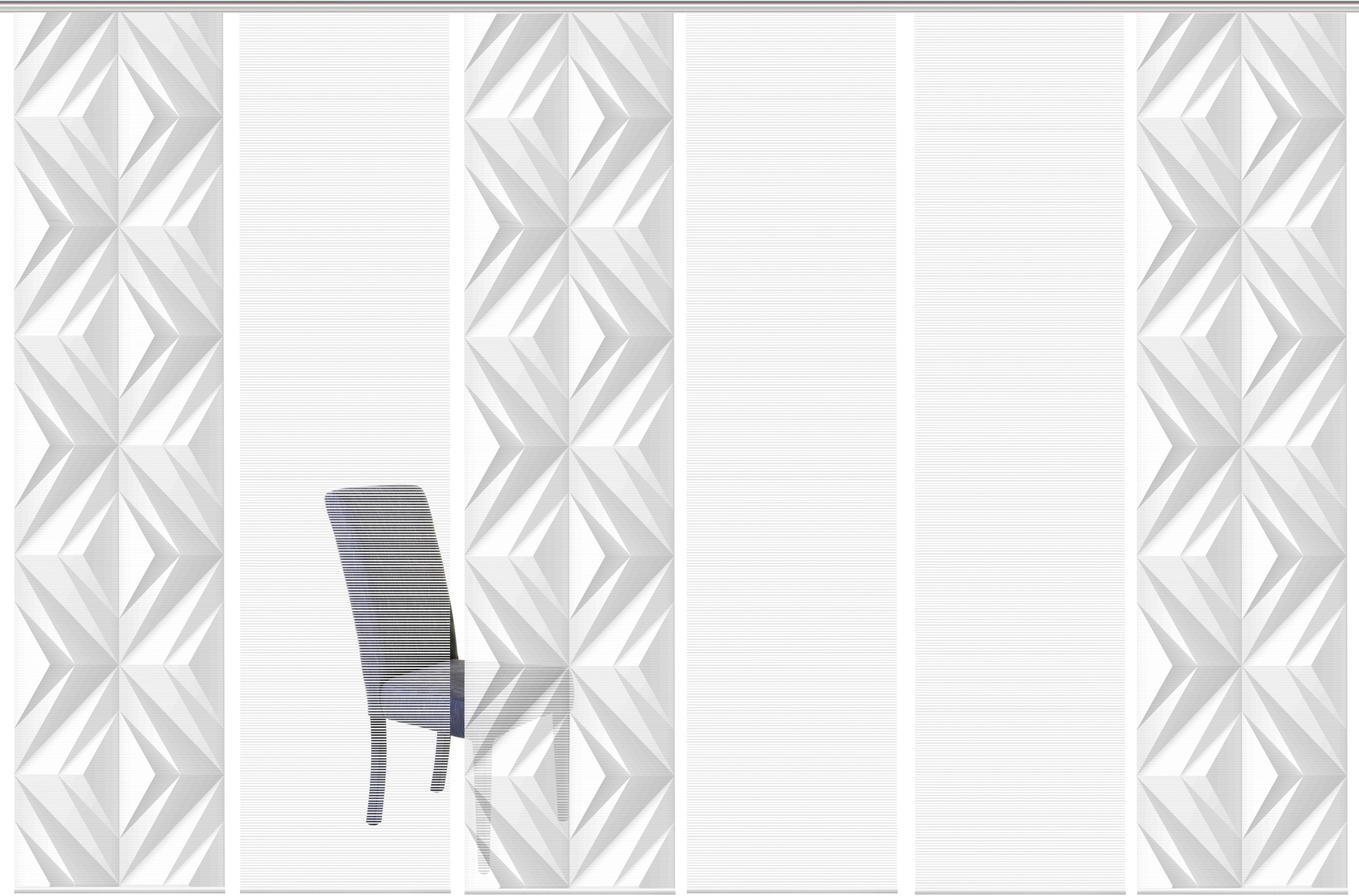 Vision S Rideau coulissant »FRESKO« Support de panneau 1 cuis tlg. DIGITALDRUCK