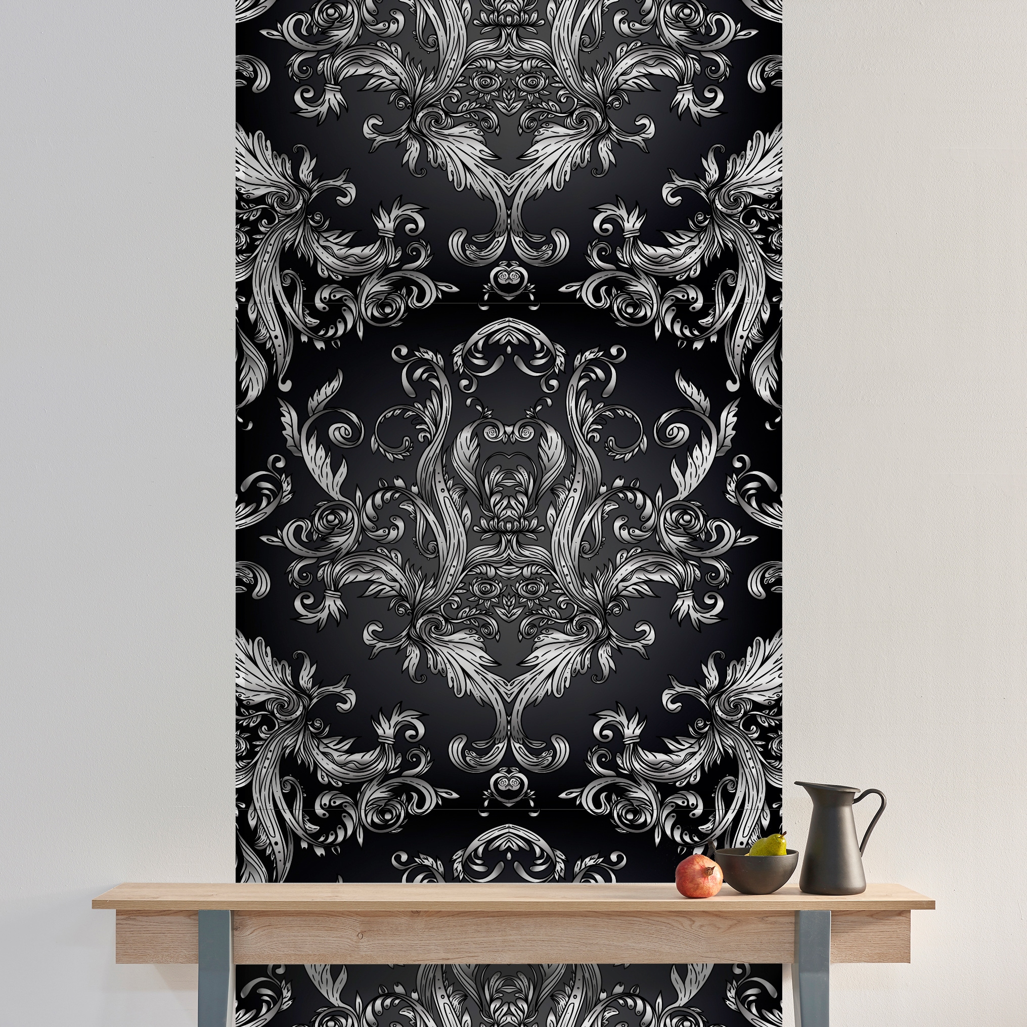 queence Vinyltapete »Katie« Motiv | bedruckt | botanisch | geblümt | gemustert | natürlich glatt 90x250cm, selbstklebend, kinderleichte Anbringung, , Sticker