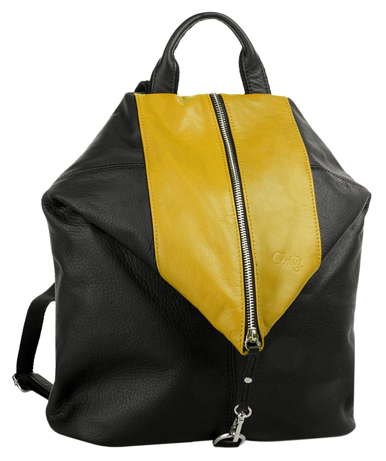 Cluty Sac à dos de ville echt Leder, Made in Italy