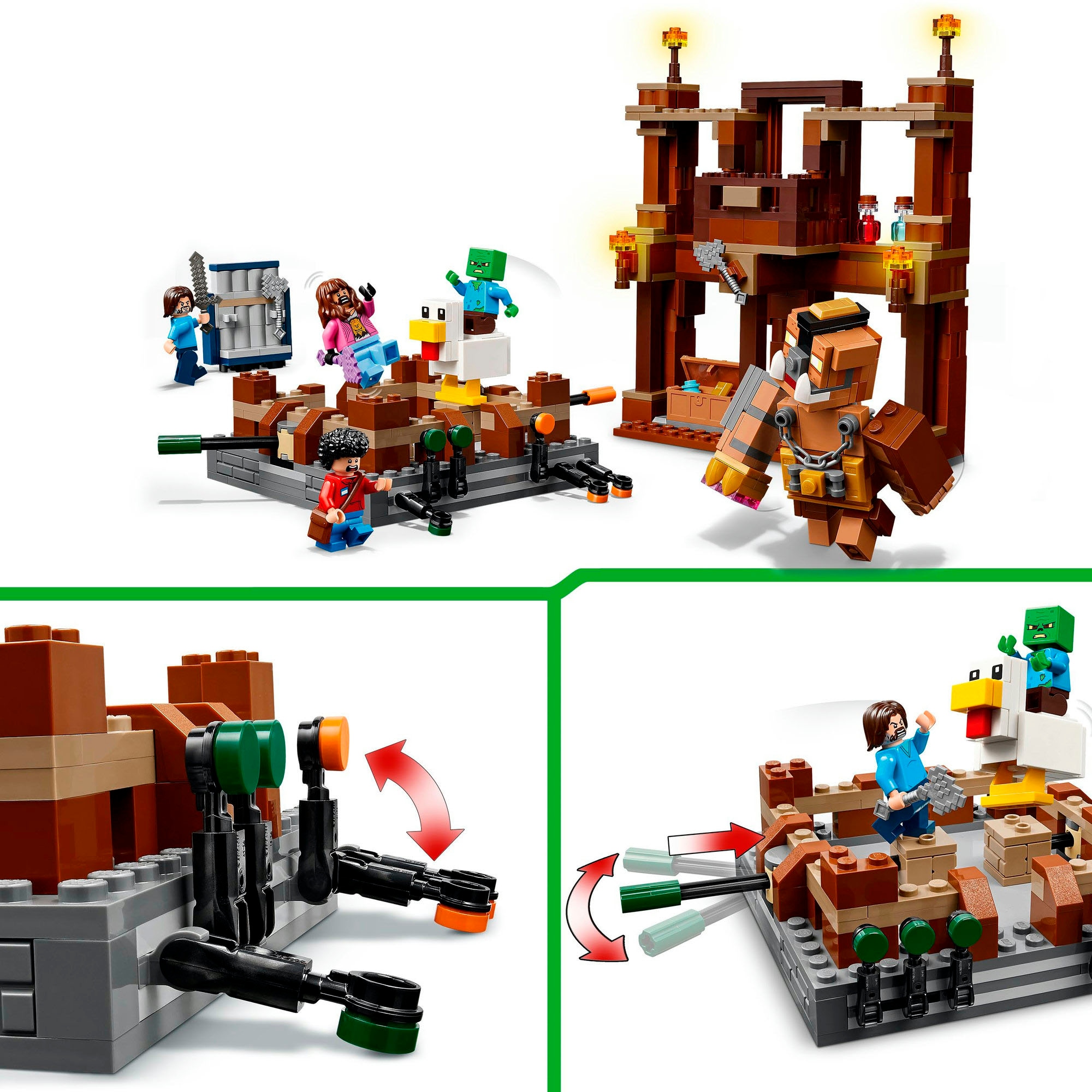 LEGO® Konstruktionsspielsteine »Waldanwesen mit Boxring (21272), LEGO® Minecraft« Made in Europe