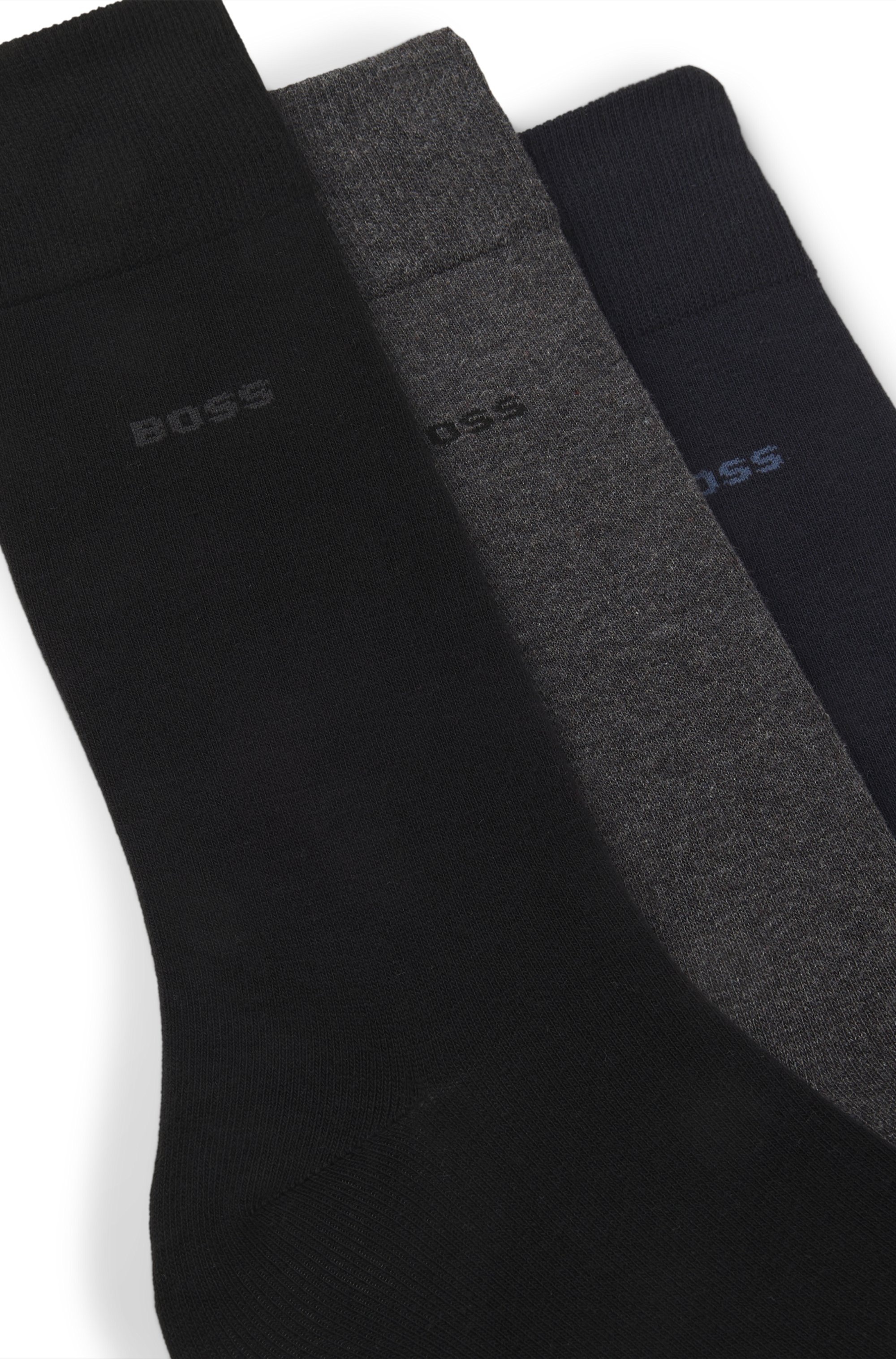 BOSS Chaussettes »GiftSet Uni« Neuheit, in einer Geschenkbox, unifarben