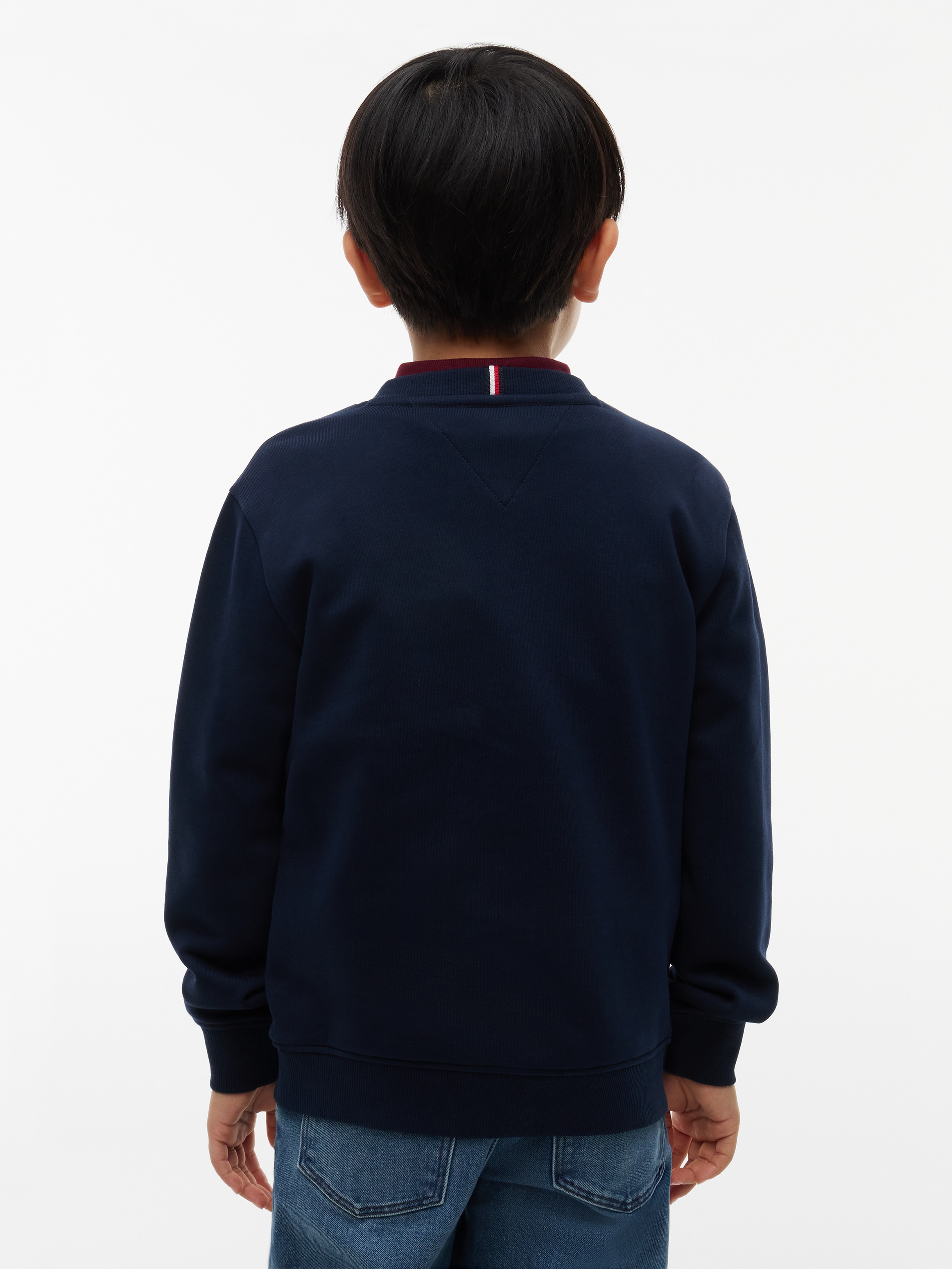Tommy Hilfiger Sweat-shirt »ESSENTIAL LOGO SWEATSHIRT«, col rond, coupe régulière, inscription logo, enfants jusqu'à 16 ans

