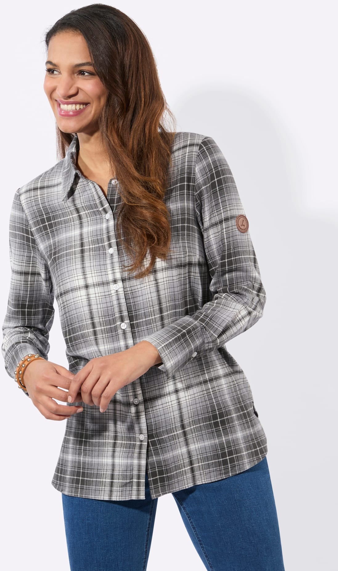 Casual Looks Blouse en flanelle