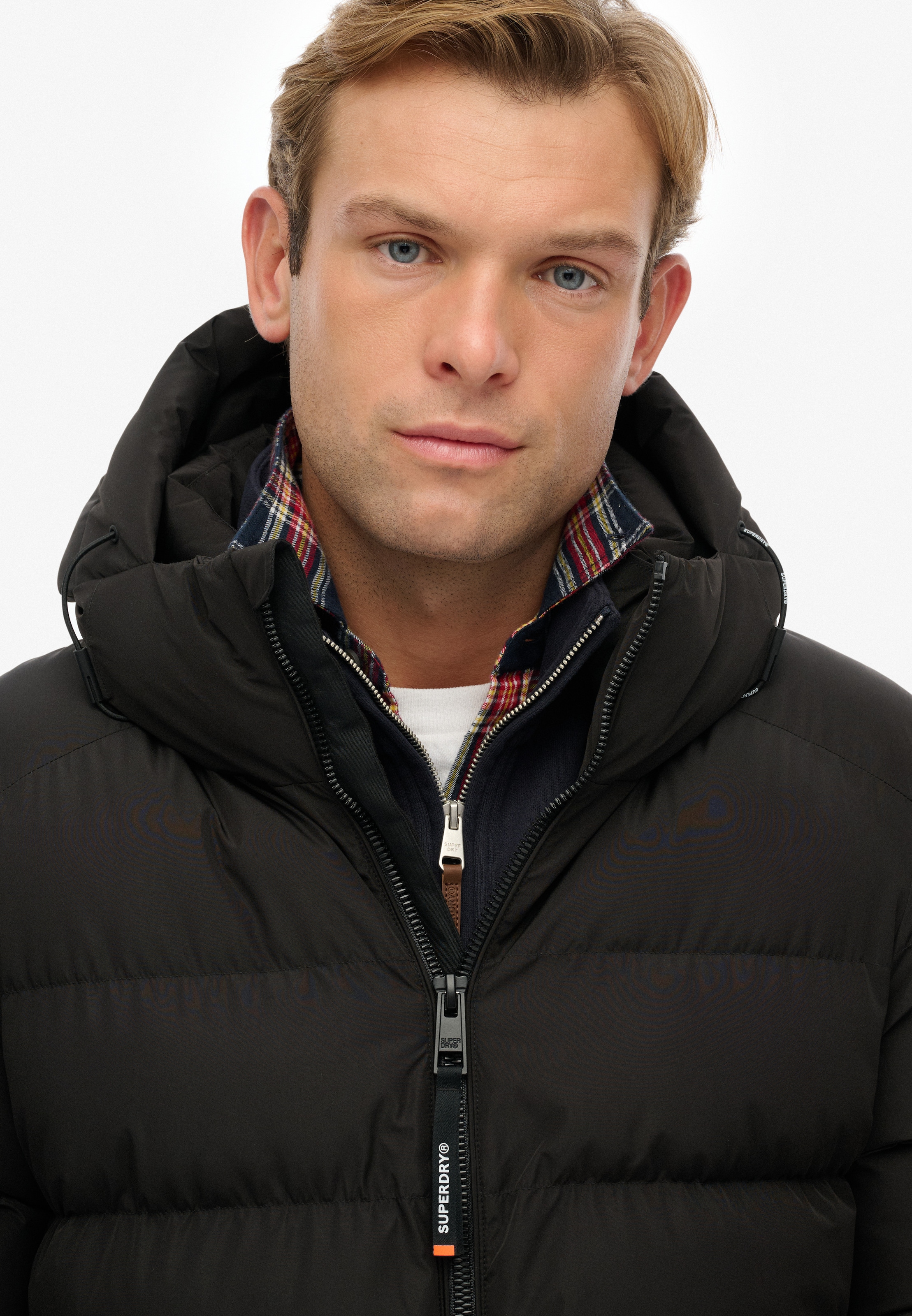 Superdry Steppjacke »HOODED SPORTS PUFFER JACKET« mit Kapuze