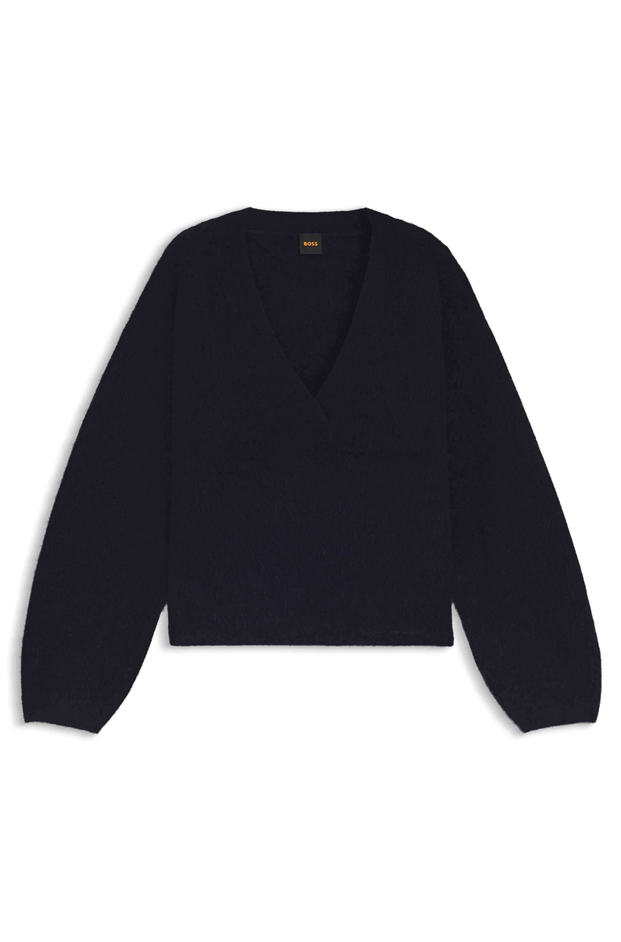 BOSS ORANGE Strickpullover »Fiti Premium Damenmode« mit V-Ausschnitt