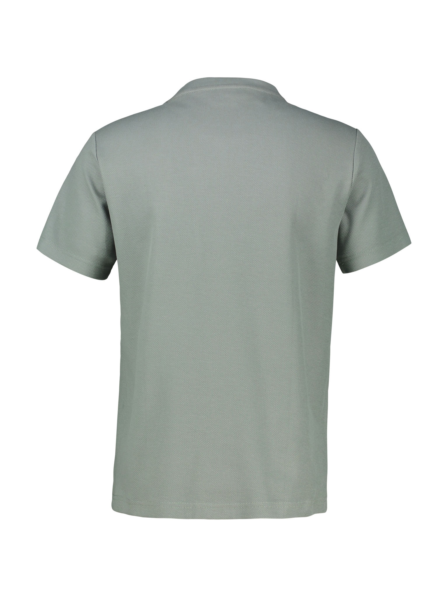 LERROS Shirt à col rond mit Logo-Badge und in Waffle-Optik