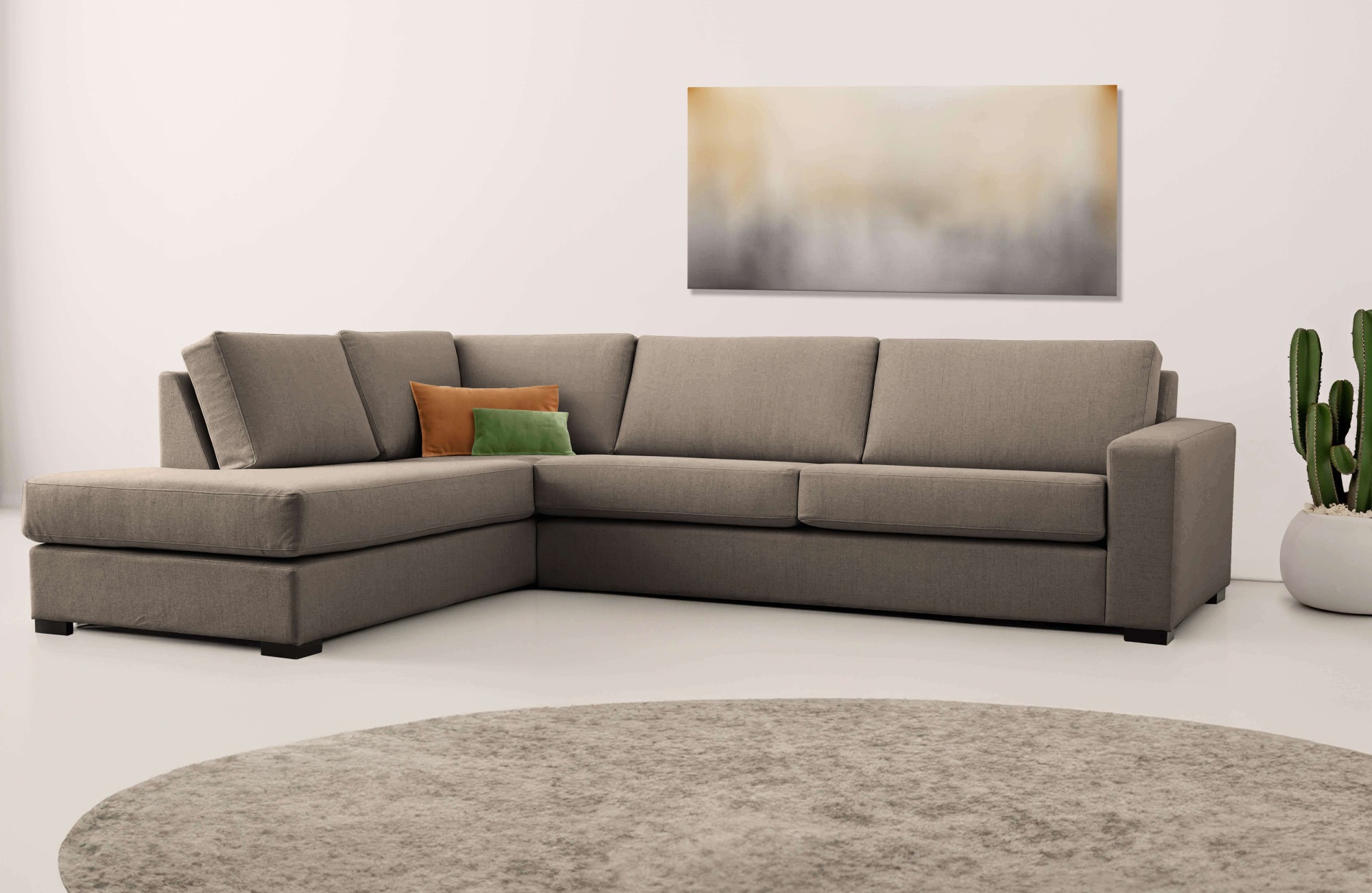 GOODproduct Ecksofa »Branwell« Breite 304 cm, Struktur fein, mit Wellenunterfederung
