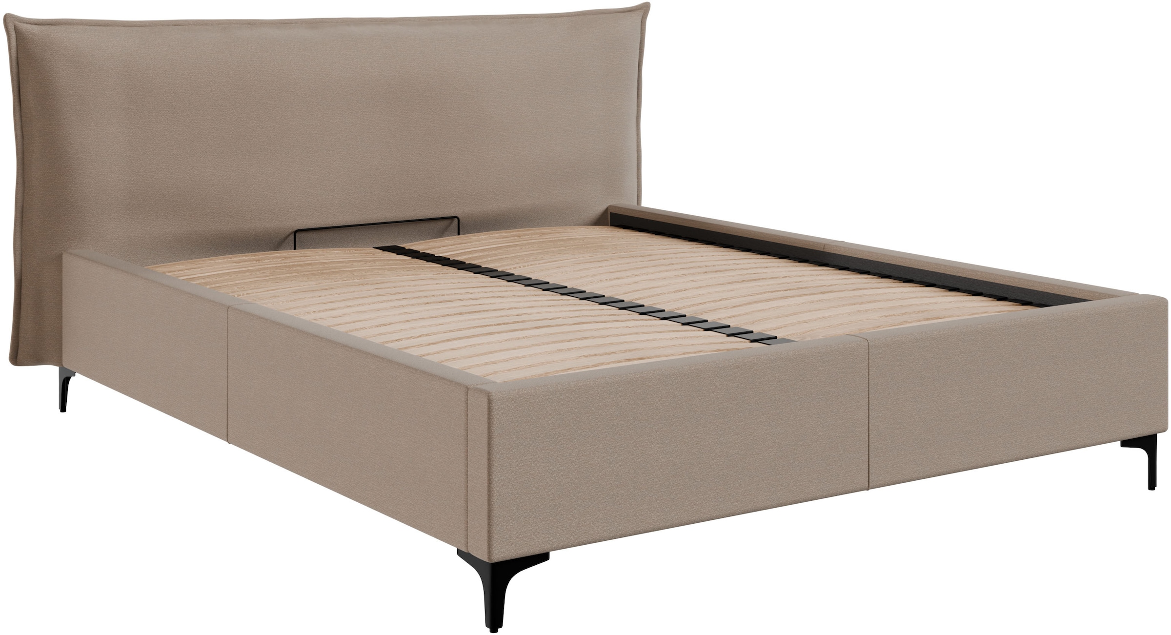 FORTE Lit rembourré »Helsingborg« incl. sommier à lattes, disponible en plusieurs couleurs