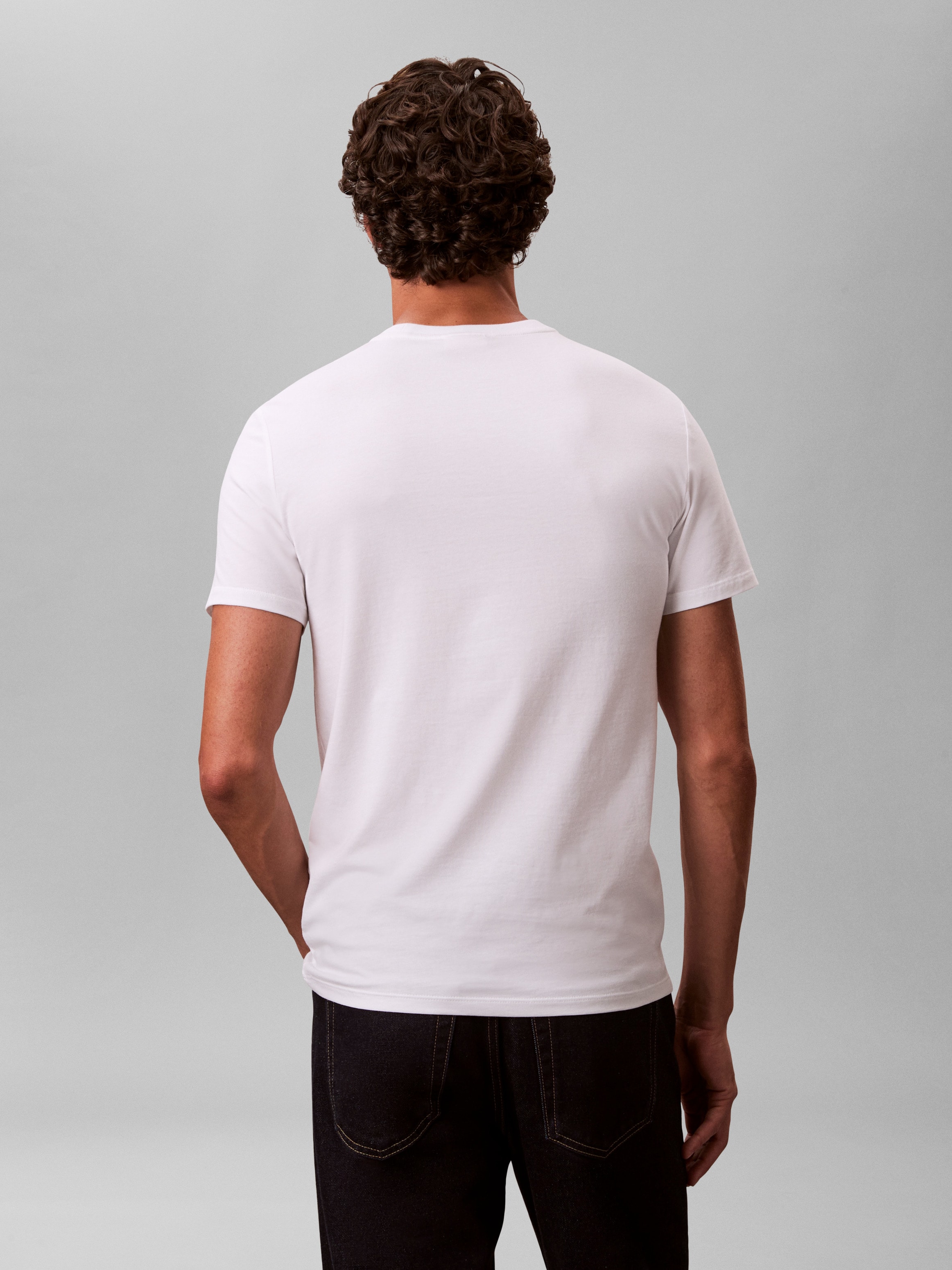 Calvin Klein Jeans T-shirt »SS STRETCH COTTON SLIM TEE« avec encolure ronde