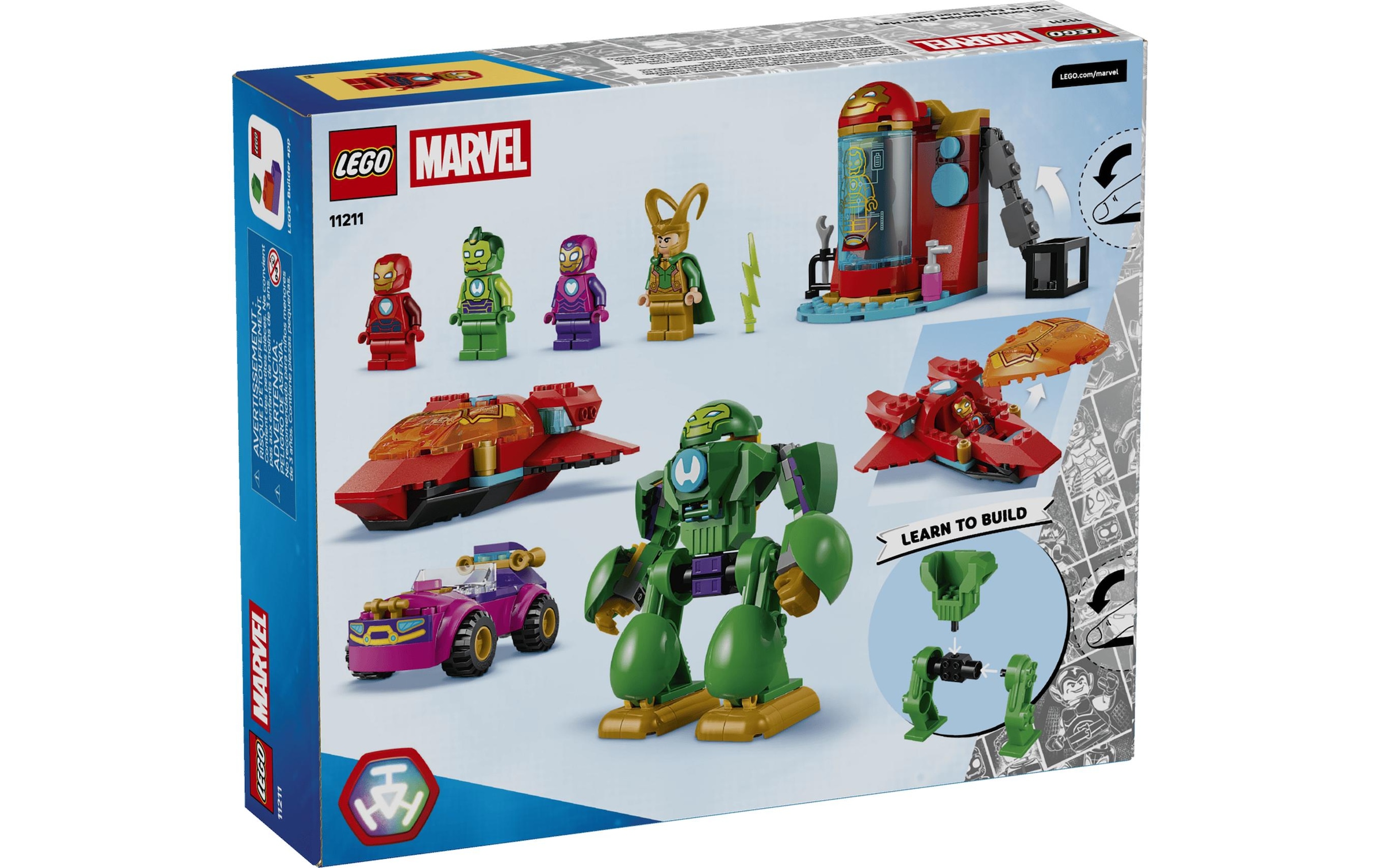 LEGO® Pions de construction »Loki vs. Team Iron Man (11211), LEGO Disney Junior Marvel« fabriqué en Europe