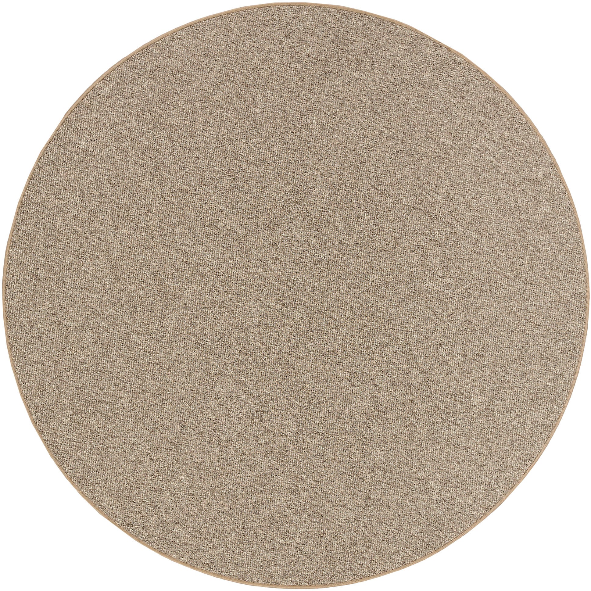 my home Teppich »Fortis, Schlinge, Made in Netherlands« rund 5 mm Höhe Uni Farben, gekettelt, strapazierfähig, Wohnzimmer