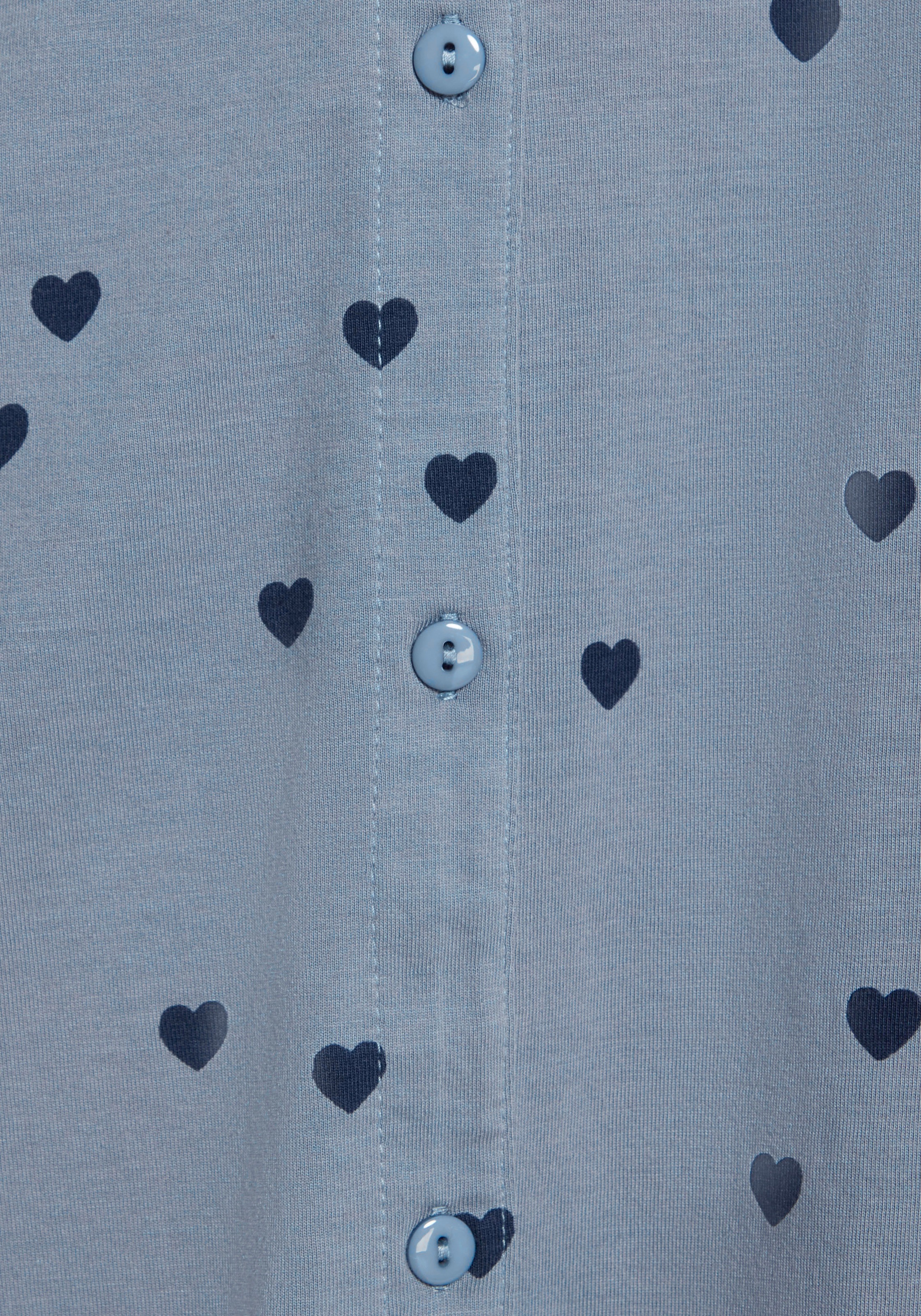 Vivance Dreams Nachthemd Brusttasche in Hemd-Stil