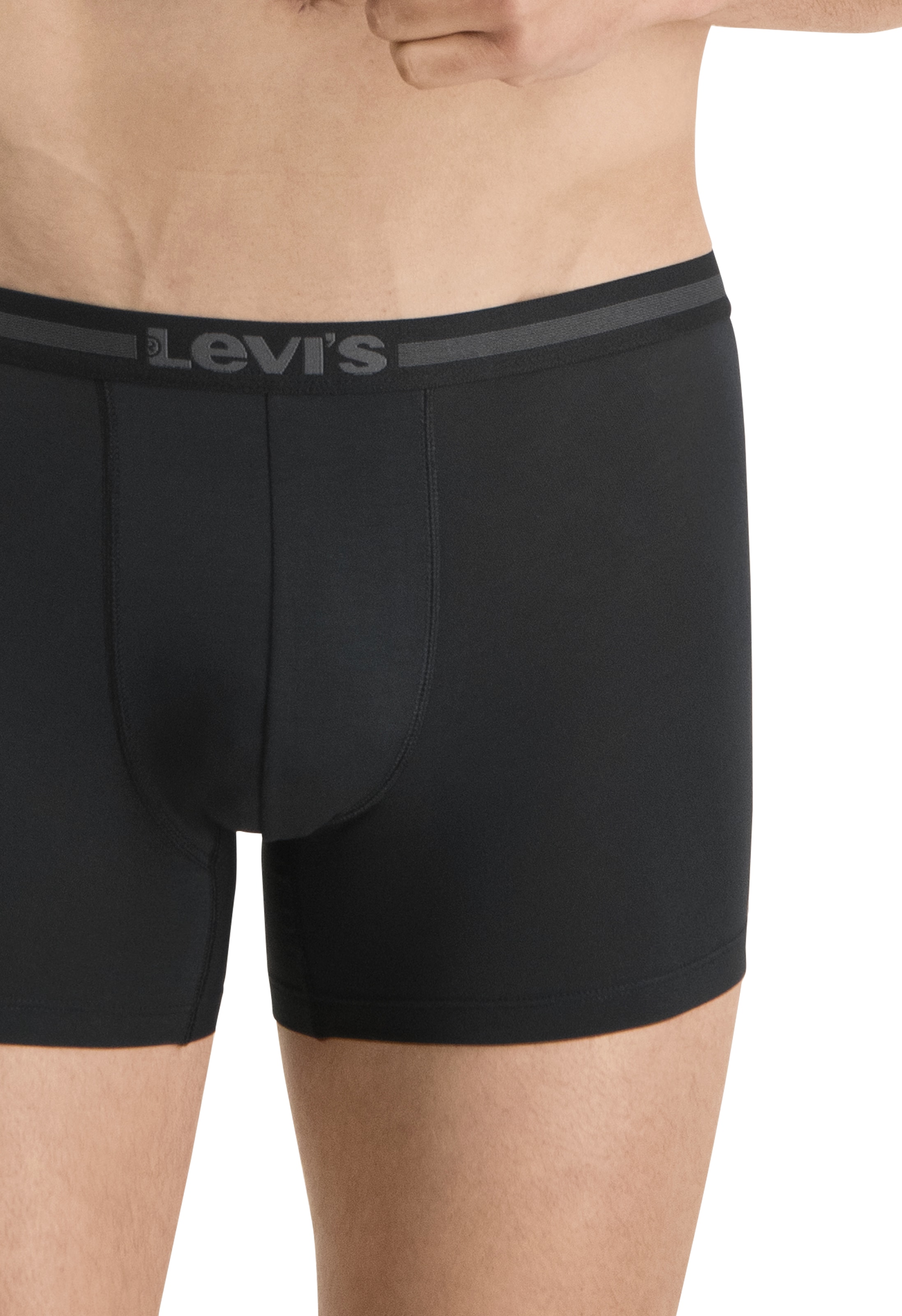 Levi's® Boxers »LEVIS MEN TENCEL BOXER BRIEF 2P« Packung, 2er Pack, 2 cuis mit breitem Logobund