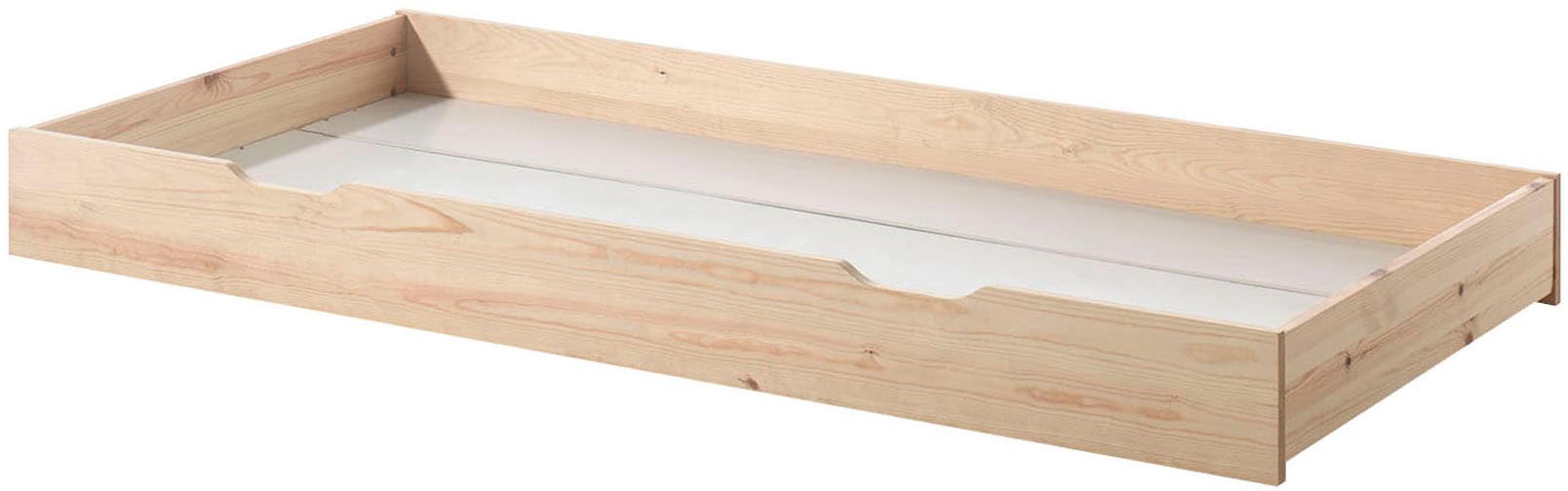 Vipack Daybett »Dallas Massiv Bett mit Rausfallschutz umbaubar vom Boden- zum Daybett« mit Bettschublade, wahlweise Kiefer massiv natur oder weiss