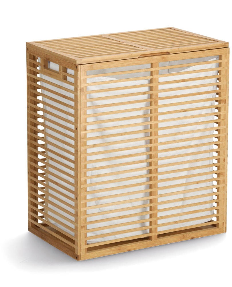 Zeller Present Panier à linge hochwertig aus Bambus