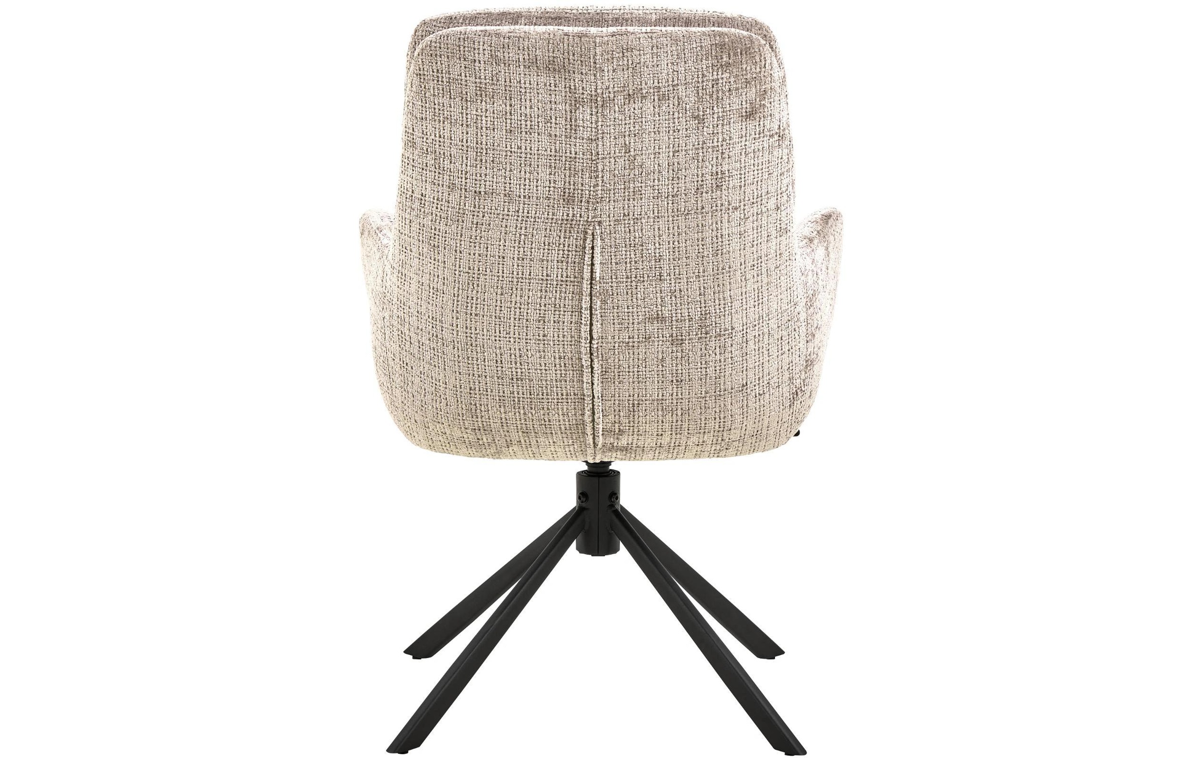 AC Design Esszimmerstuhl »Edgar, Polsterstuhl, Stuhl« (Set) 2 Stk.Stuhl, Stoff, L-Form, Armlehnen, Dreh- & Kippfunktion, FSC™