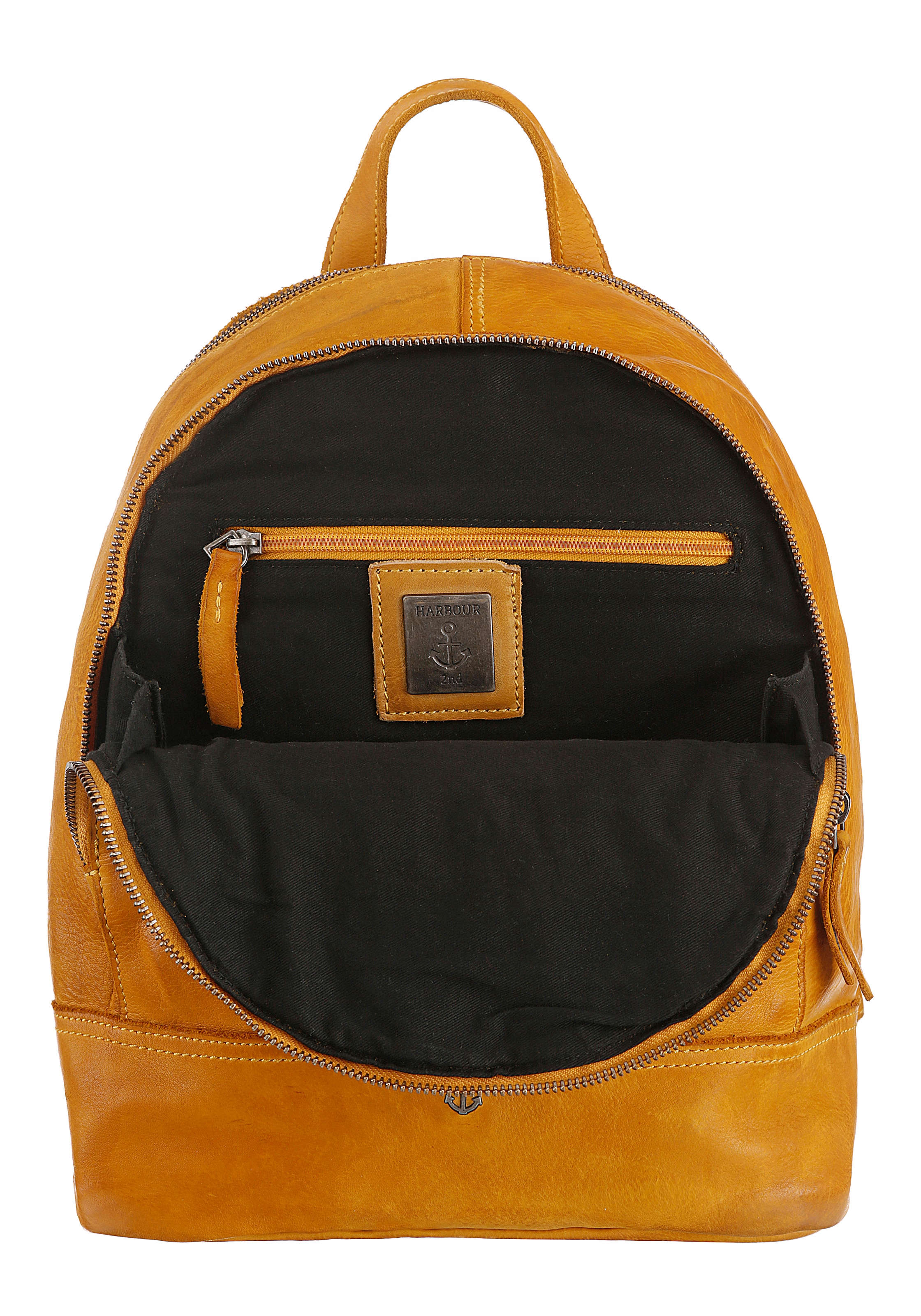HARBOUR 2nd Cityrucksack »Meghan« aus Leder mit typischen Marken-Anker-Label und Schmuckanhänger