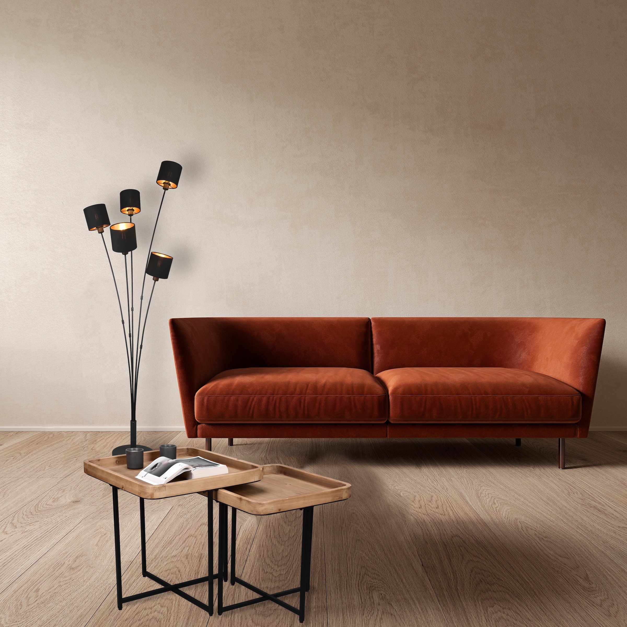 MIRRORS AND MORE Beistelltisch »Jenifer« 2 Stk. tlg.