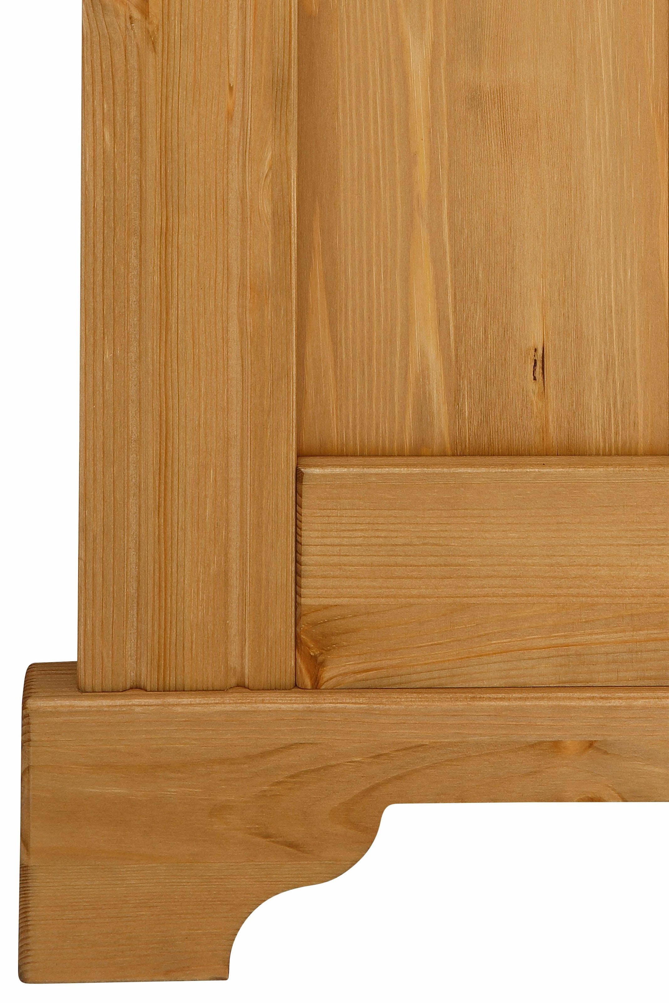 GOODproduct Panneau de vestiaire »Rustic« aus massiver Kiefer, Höhe 190 cm, mit Ablage, Holzhaken