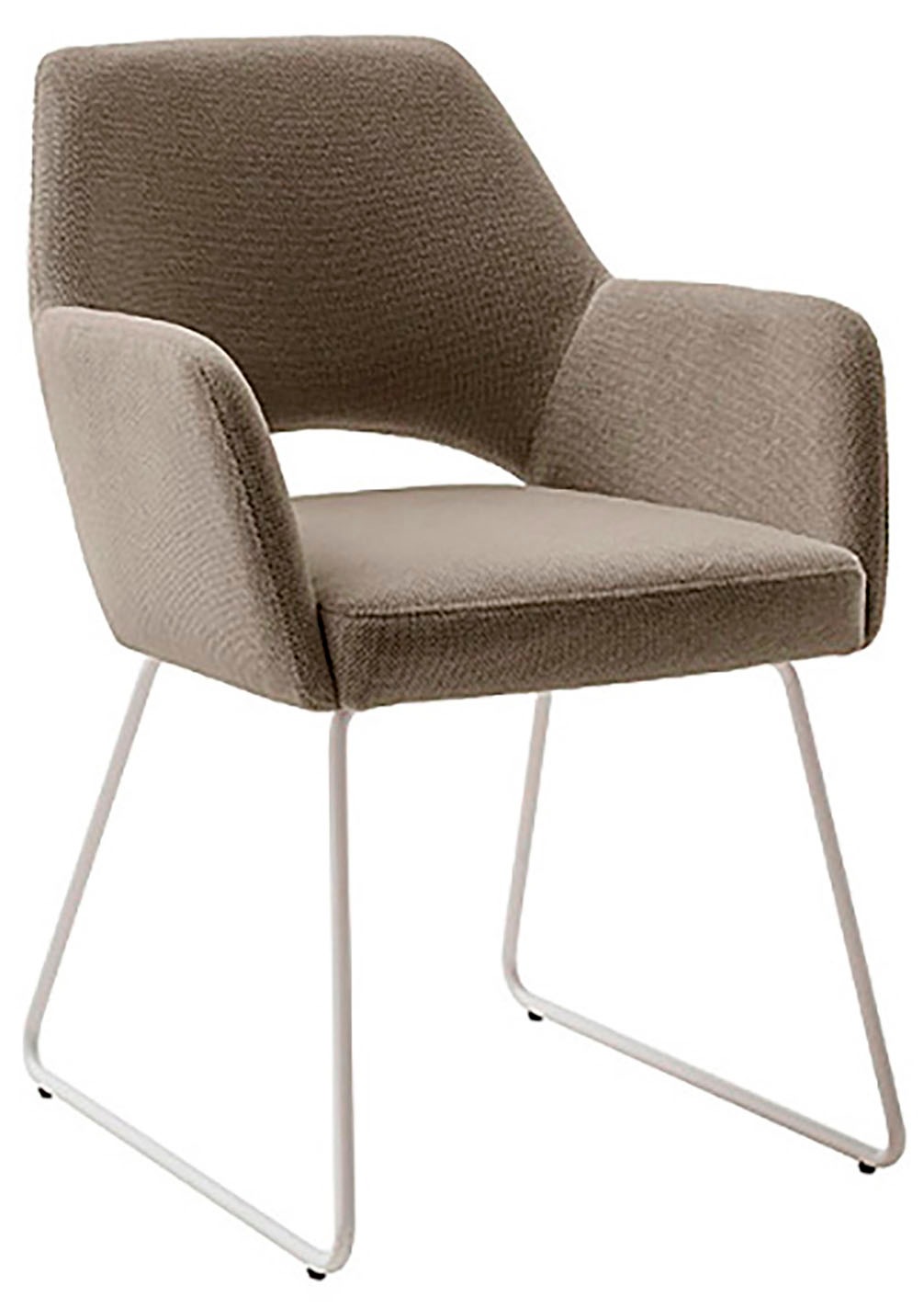 MCA furniture Chaise à 4 pieds »BEVERLY« (Set) 2 cuisEsszimmerstuhl,Chenilleoptik,360°drehbar,Sitzhöhe 49cm,belastbar 120kg