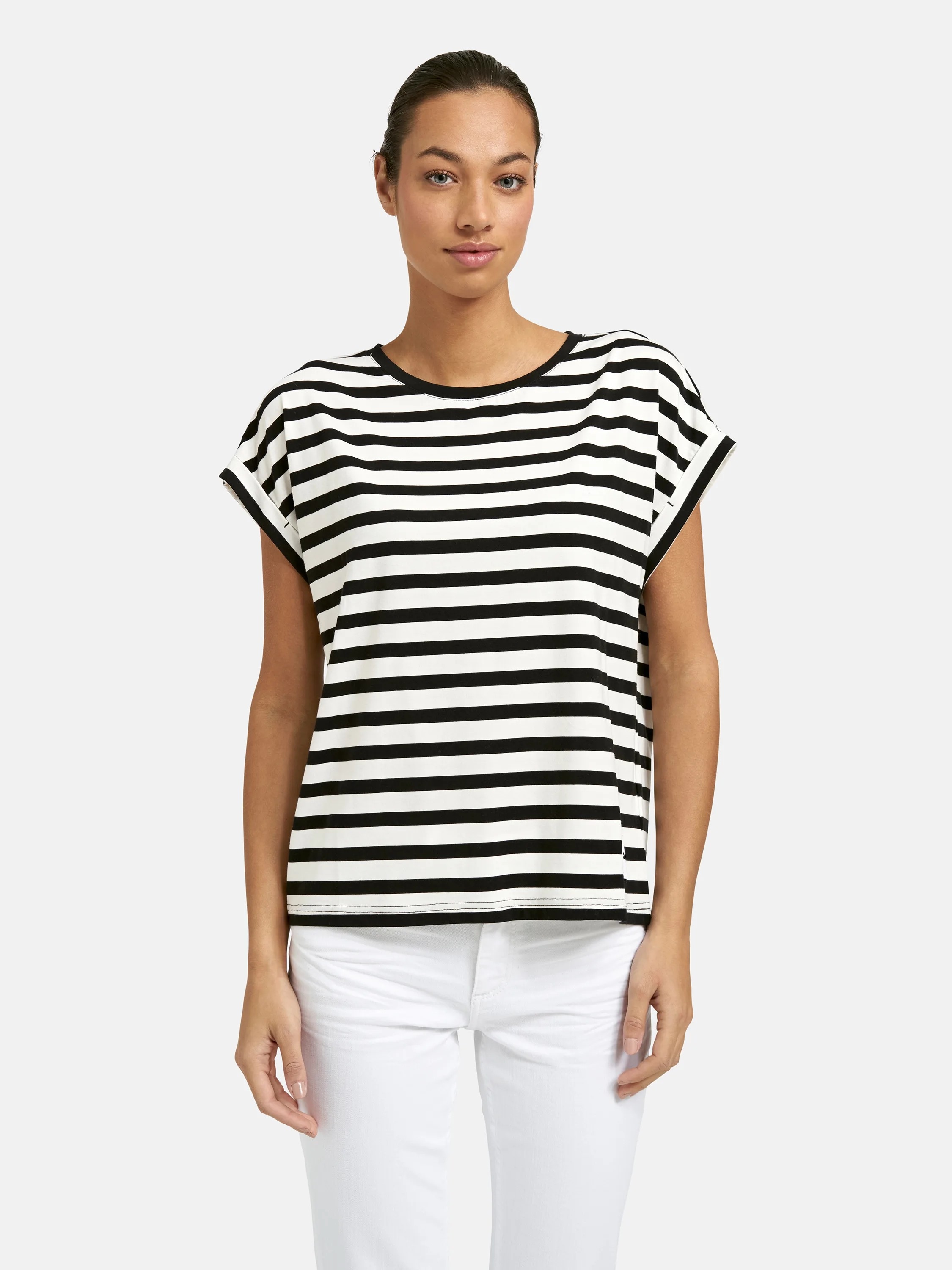 Smith & Soul T-shirt im gestreiften Design, Rundhalsform