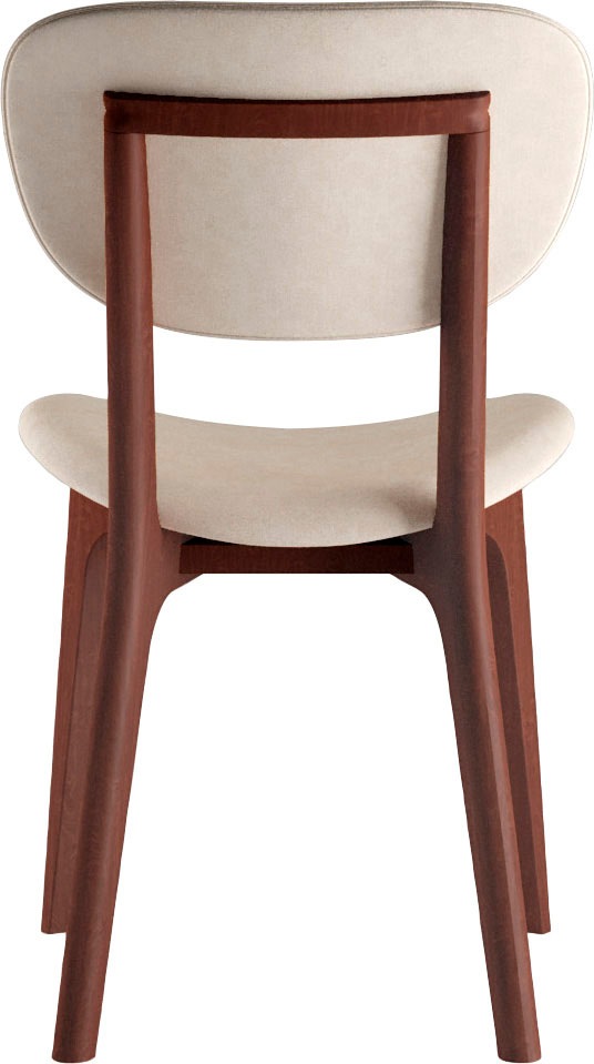 Home affaire Chaise »COZY Made in Italy« (Ensemble) 2 cuisstructure en hêtre, cerisier ou noyer, bois massif, chaise design