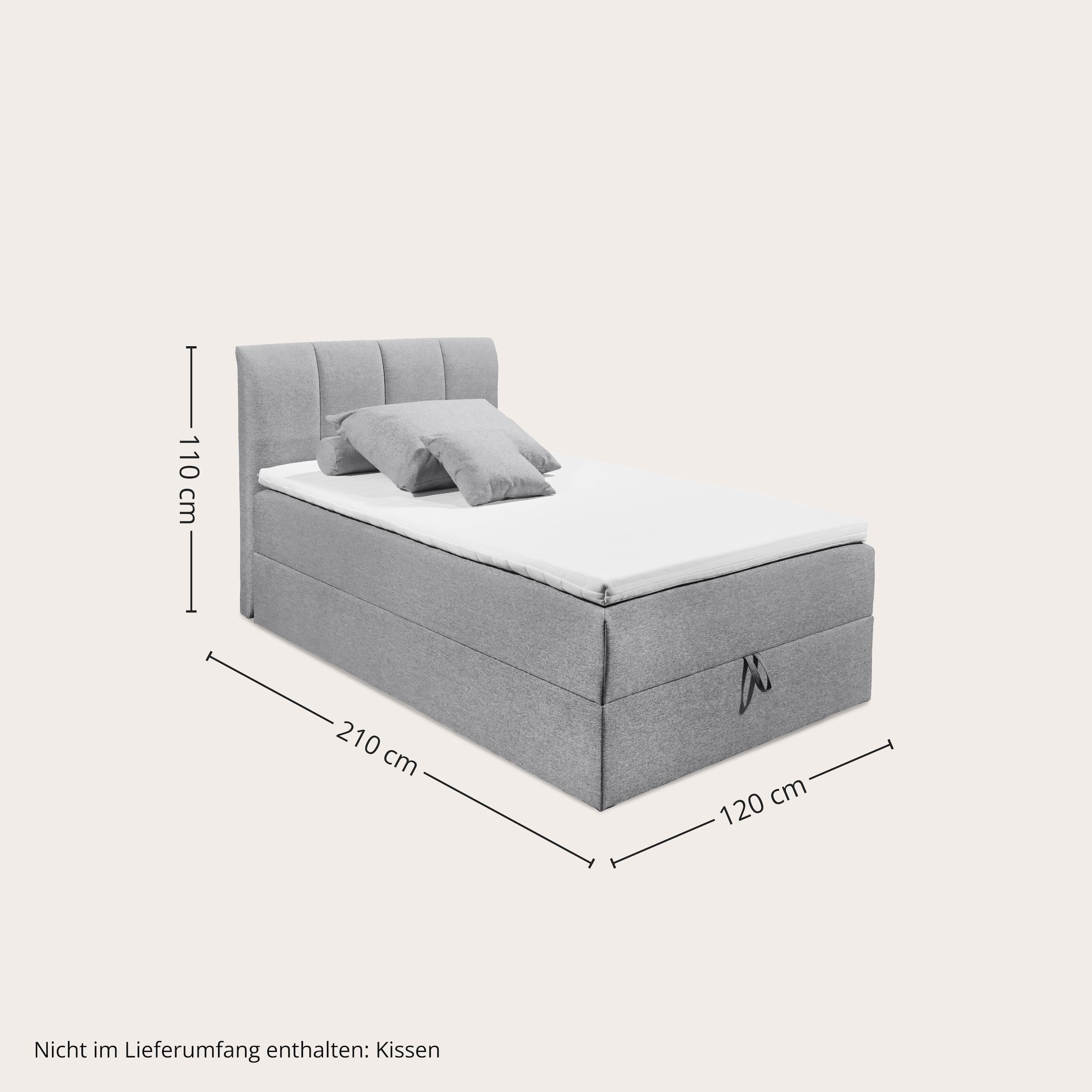 ED EXCITING DESIGN Lit de boxe »"Granada" OTTOs Choice, Topseller inkl. Bettkasten und Topper« erhältlich in den Grössen 120x200cm & 180x200cm