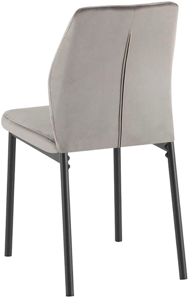 GOODproduct Ensemble de salle à manger »Nora« Ensemble, 5 tlg. avec 4 chaises confortables, table à manger en pierre frittée aspect céramique