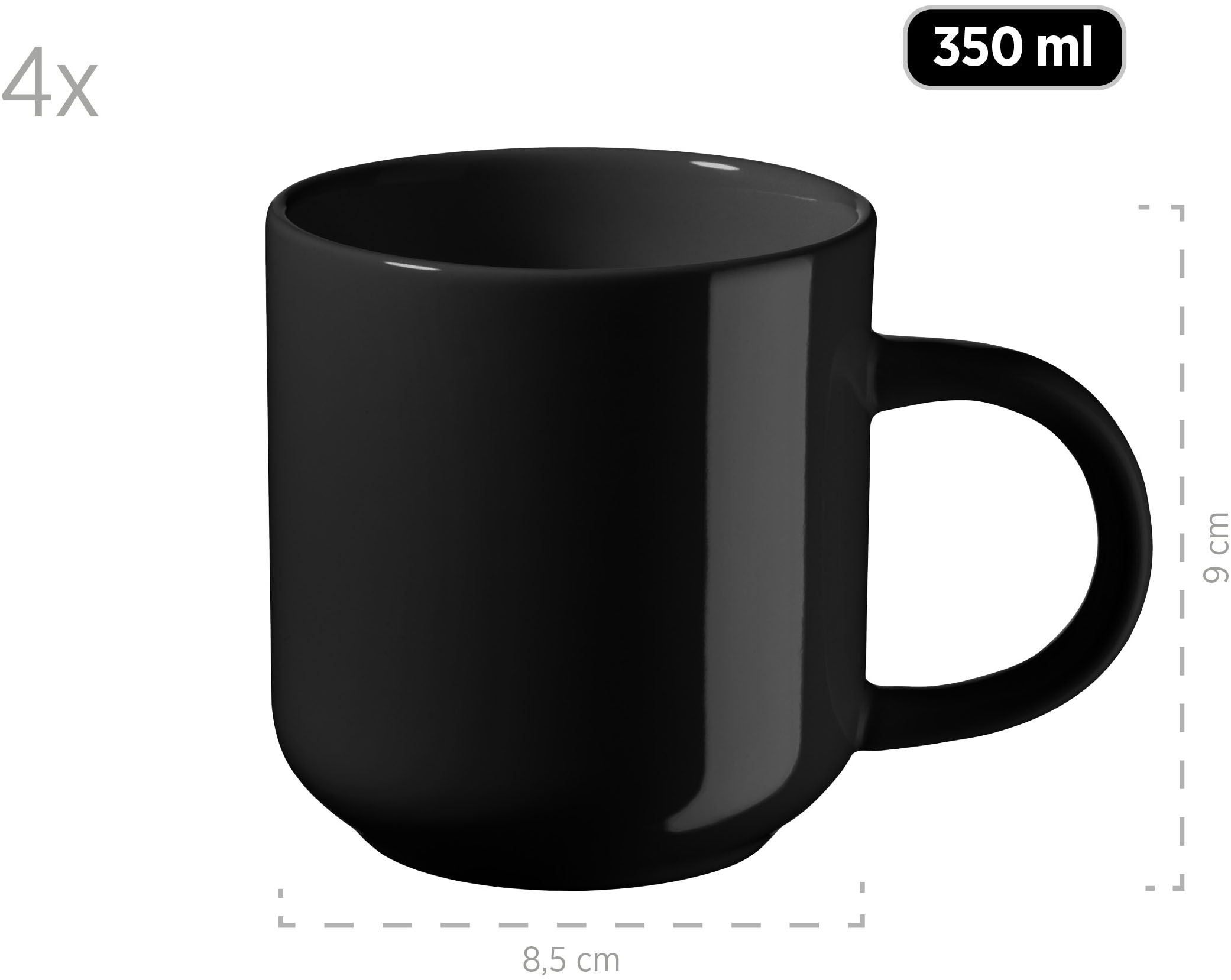 my home Kombiservice »Kosima« 16 Teile, Geschirrset für 4 Personen