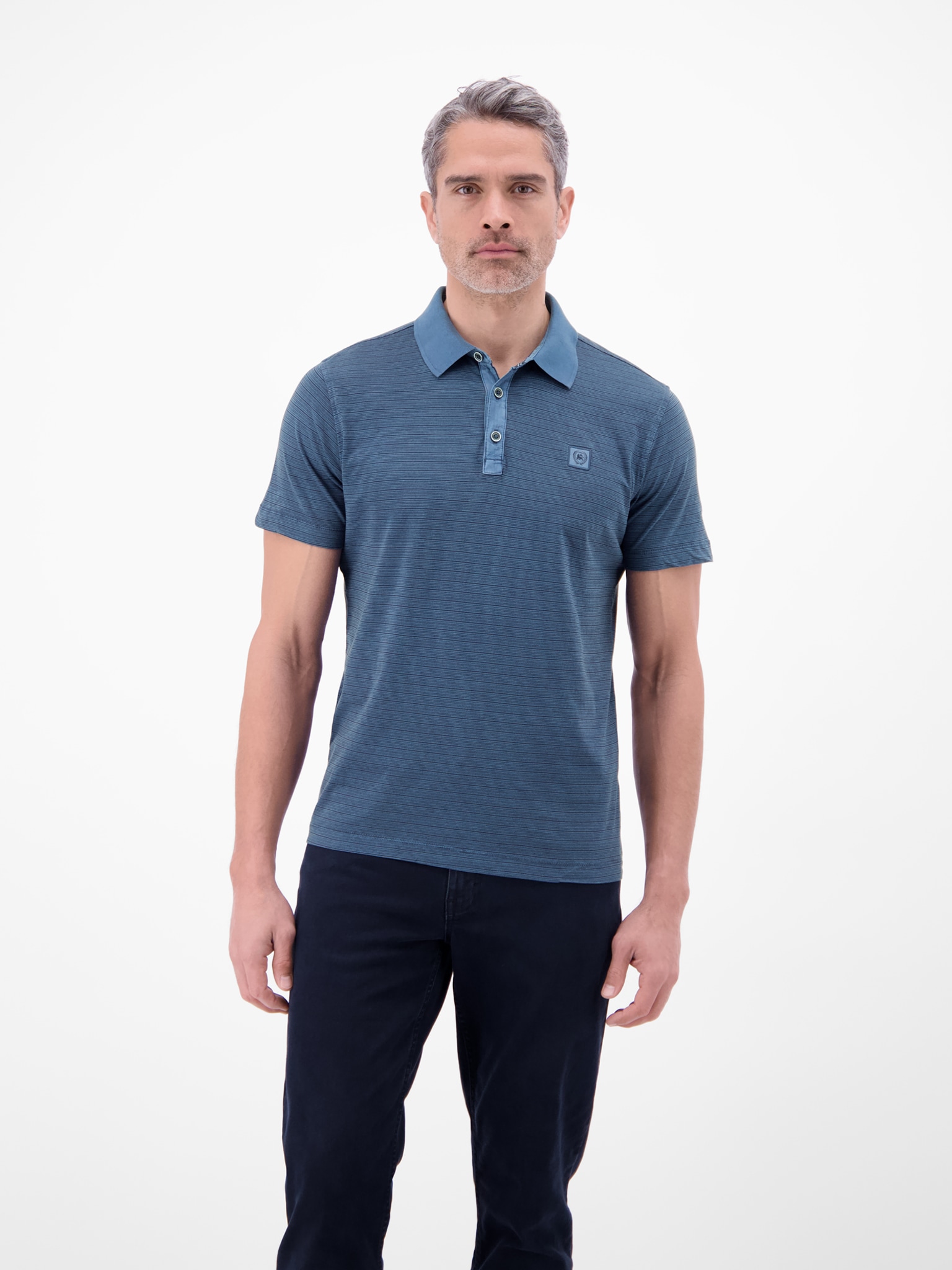 LERROS Poloshirt Kurzarm-Polo mit feinen Streifen
