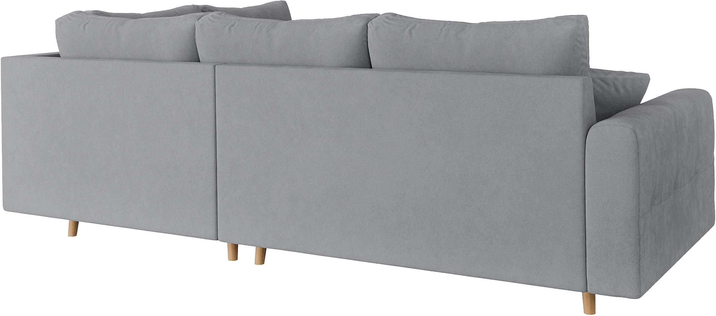 Home affaire Ecksofa »CHARRE L-Form mit Ottomane, Masse B/T/H: 231/161/81 cm« feine Steppung, lose Rücken- und Zierkissen, auch in Cord und Bouclé