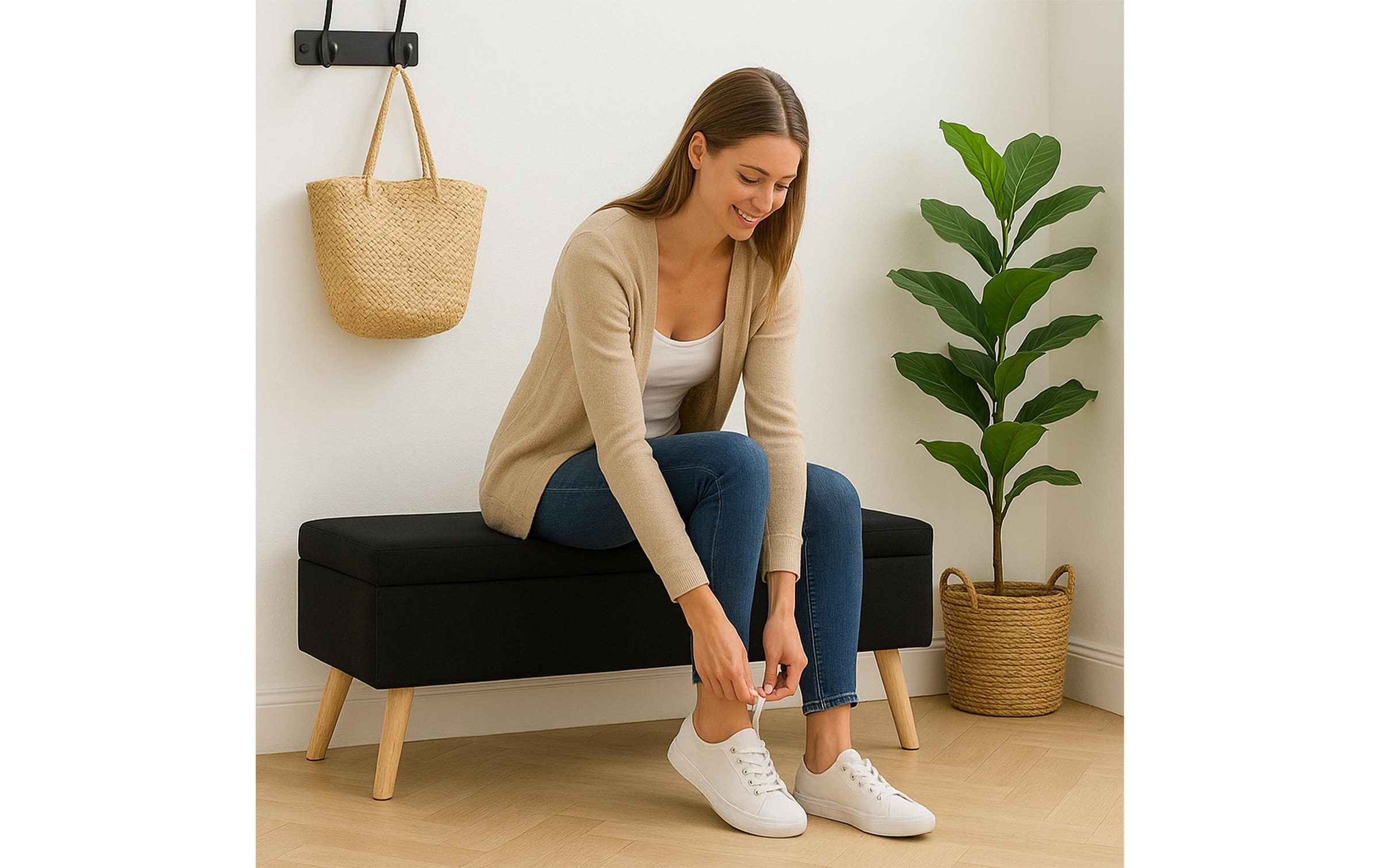 relaxdays Sitzbank »110 x 40 cm«