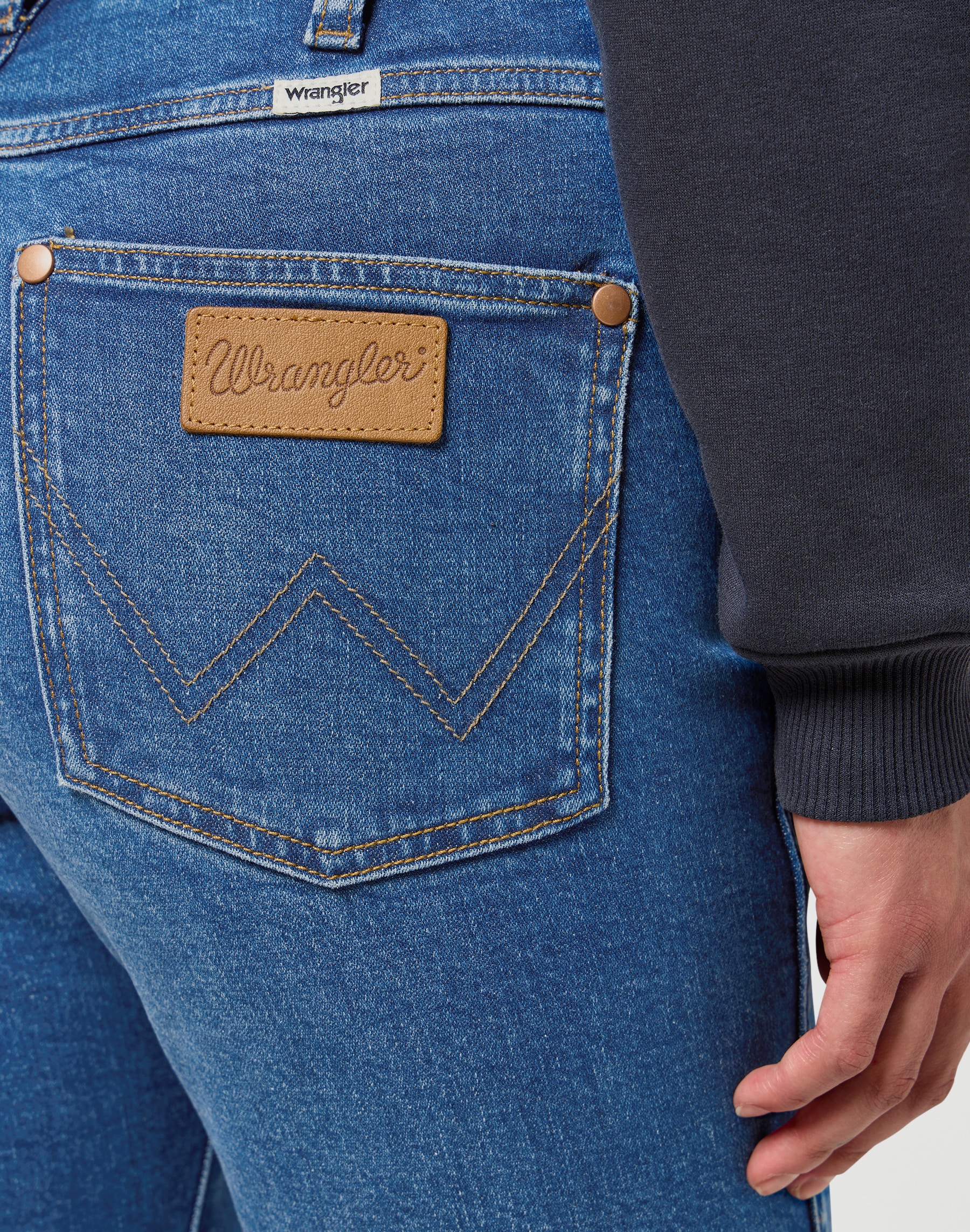 Wrangler Jeans à 5 poches avec coutures contrastées